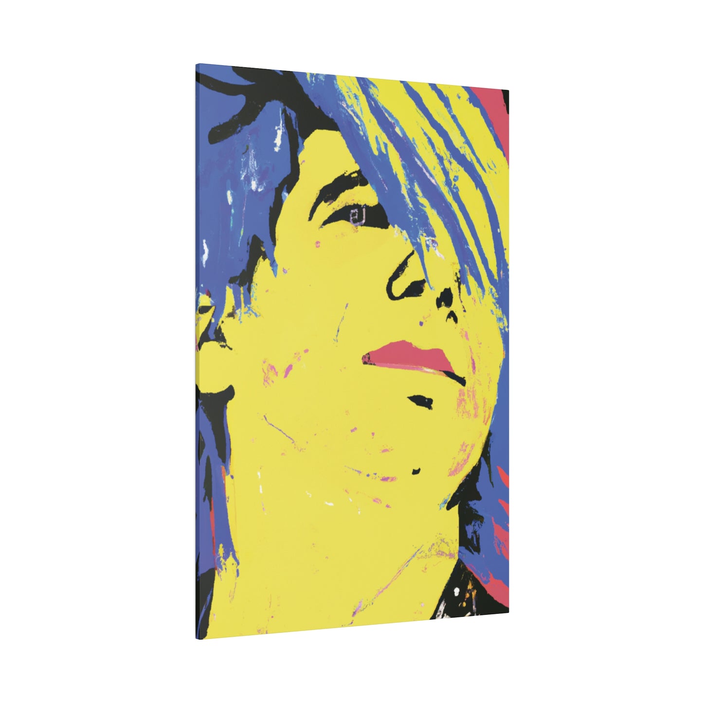 4894A - Rockstar Painting Print | Face | Abstract | Poster | Home Decor | Wall Art | Music Art | Canvas