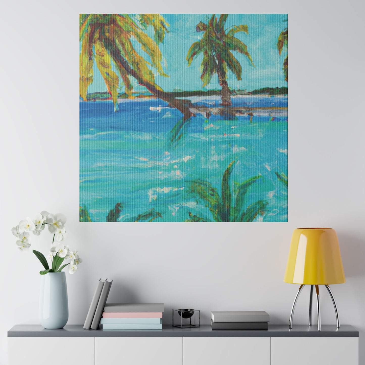 3256T - Bahamas Ocean Painting Print | Bahamas | Ocean | Beach | Poster | Home Decor | Wall Art | Canvas