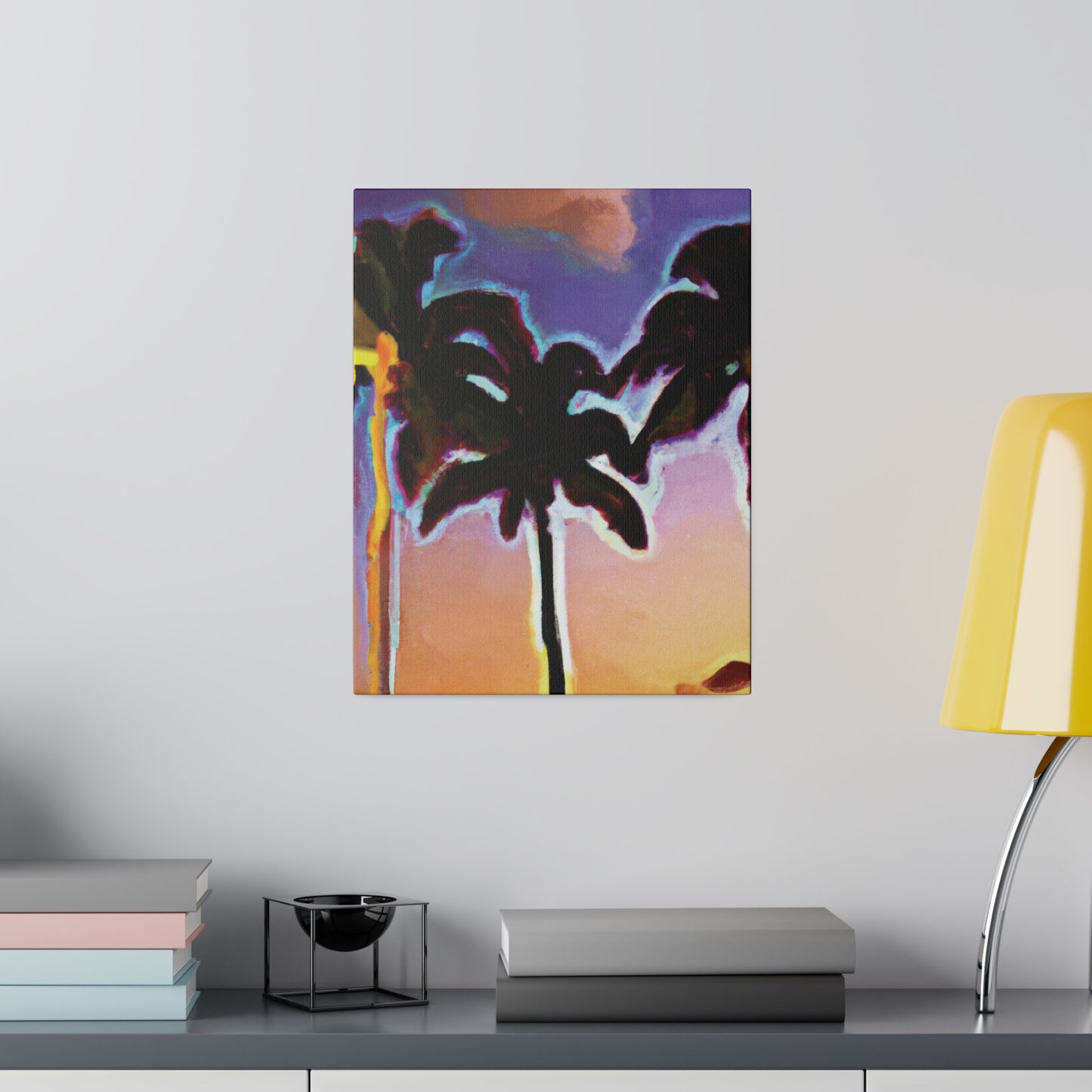 9603V - Miami Beach Sunset Painting Print | Miami | Beach | Sunset | Poster | Home Decor | Wall Art | Canvas