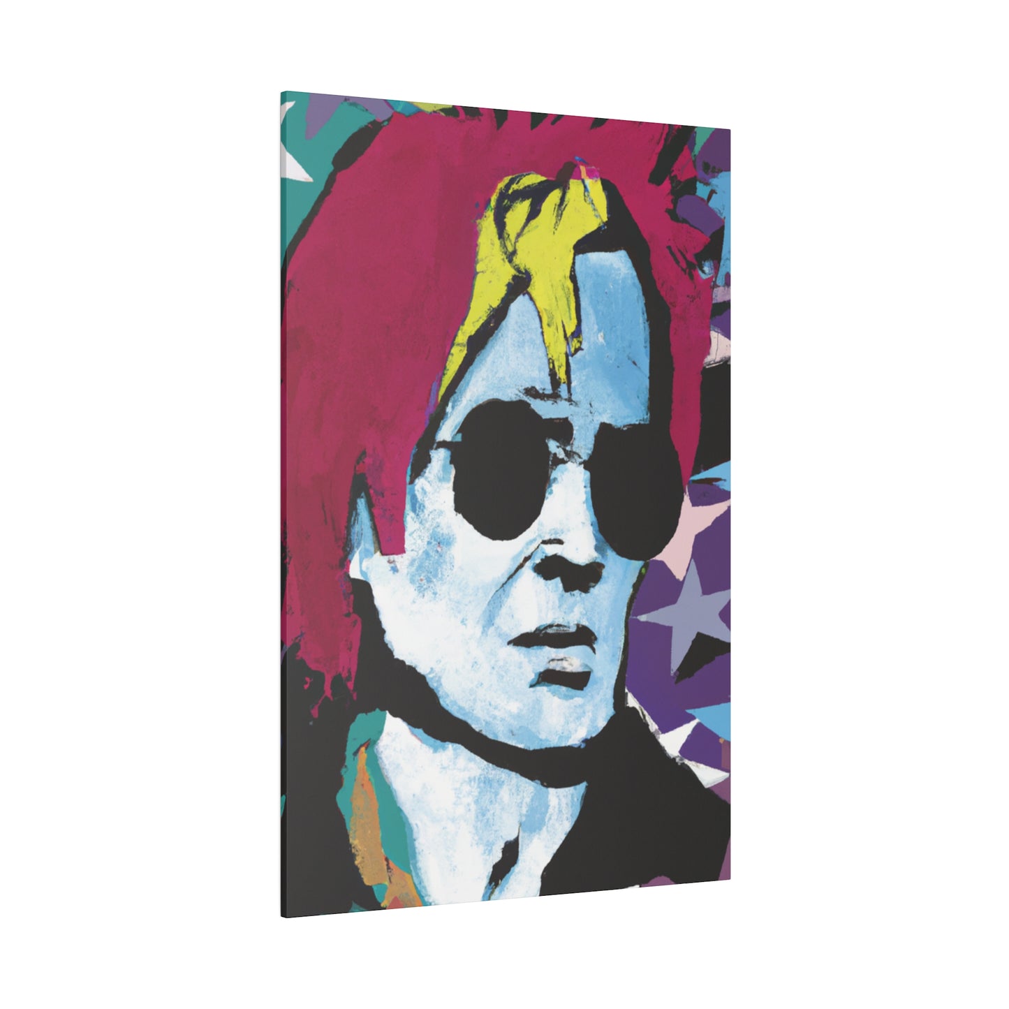 7157H - Rockstar Painting Print | Face | Abstract | Poster | Home Decor | Wall Art | Music Art | Canvas