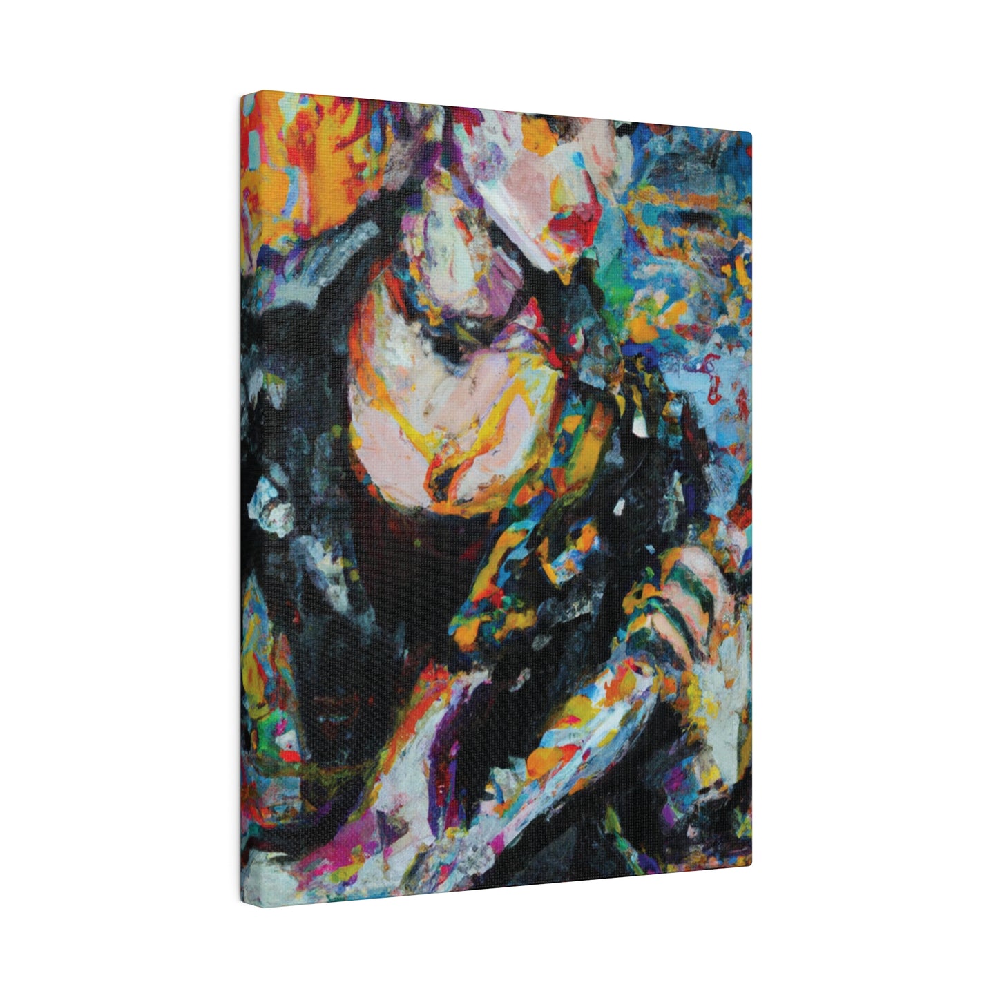 2106T - Rockstar Oil Painting Style Print | Poster | Home Decor | Wall Art | Music Art | Canvas