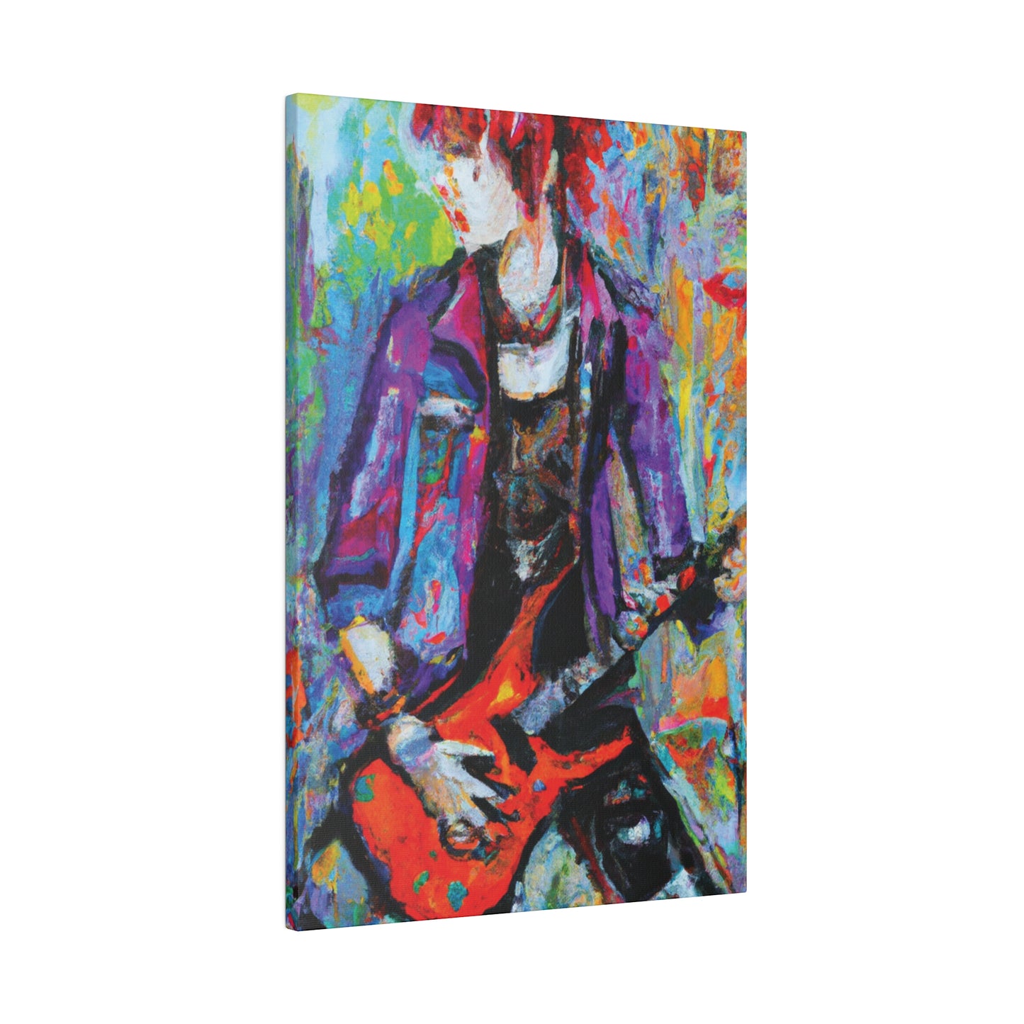 3123Q - Rockstar Oil Painting Style Print | Poster | Home Decor | Wall Art | Music Art | Canvas