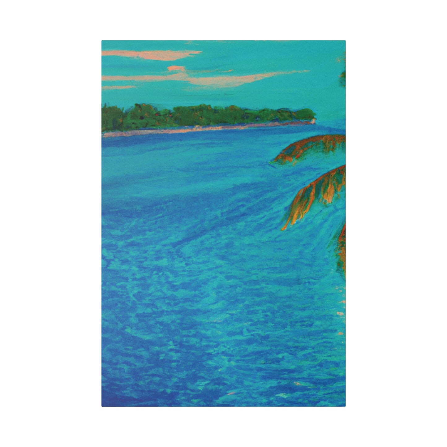 3303Q - Bahamas Ocean Painting Print | Bahamas | Ocean | Beach | Poster | Home Decor | Wall Art | Canvas