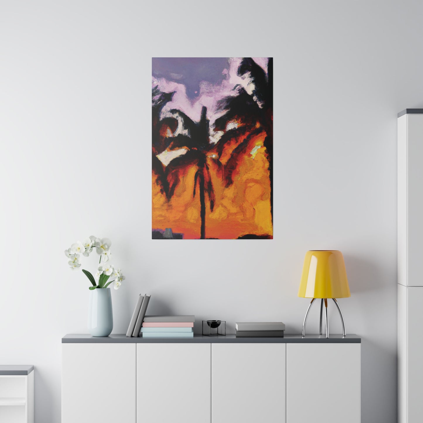 2537V - Miami Beach Sunset Painting Print | Miami | Beach | Sunset | Poster | Home Decor | Wall Art | Canvas