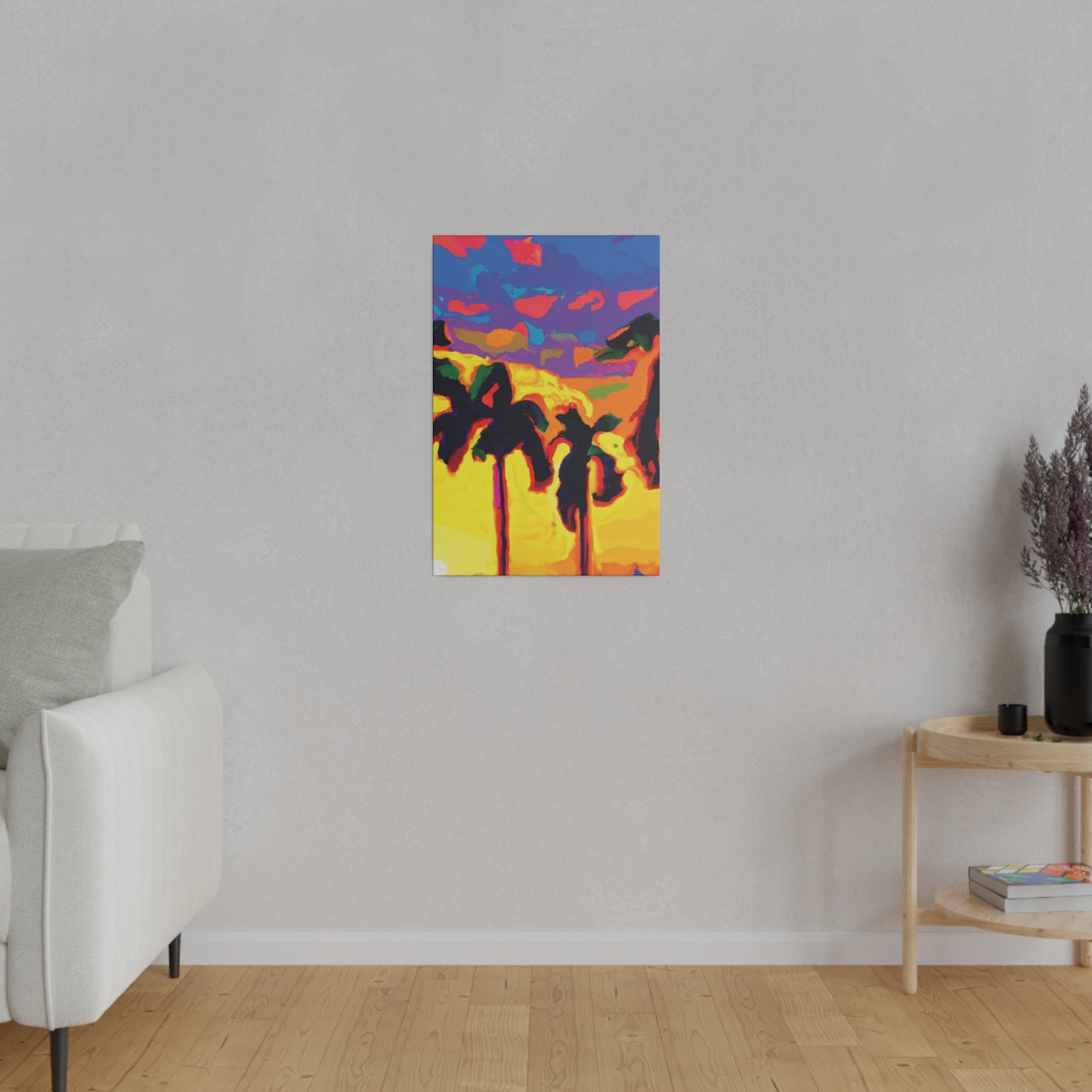 7121s - Miami Beach Sunset Painting Print | Miami | Beach | Sunset | Poster | Home Decor | Wall Art | Canvas