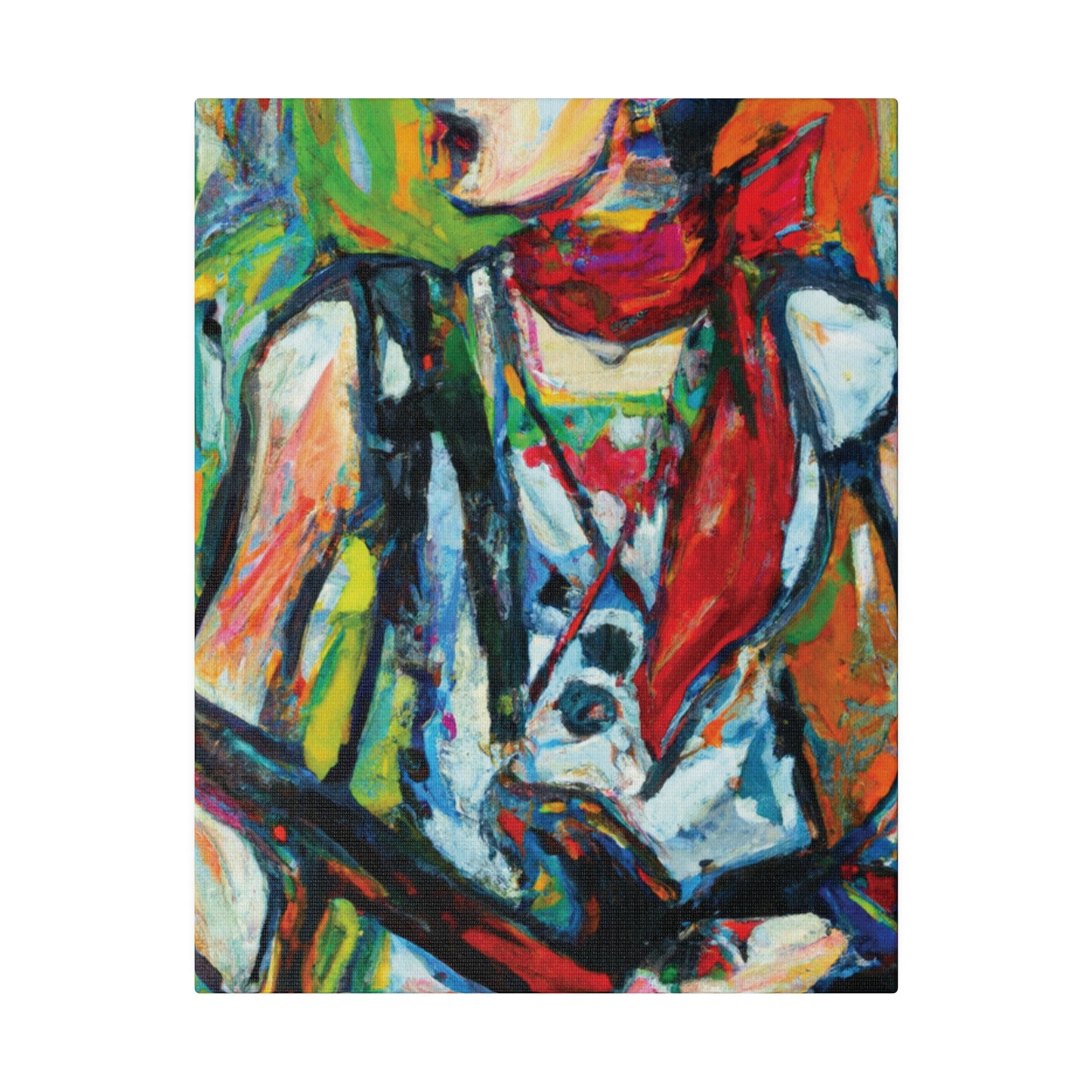 3713A - Rockstar Oil Painting Style Print | Poster | Home Decor | Wall Art | Music Art | Canvas