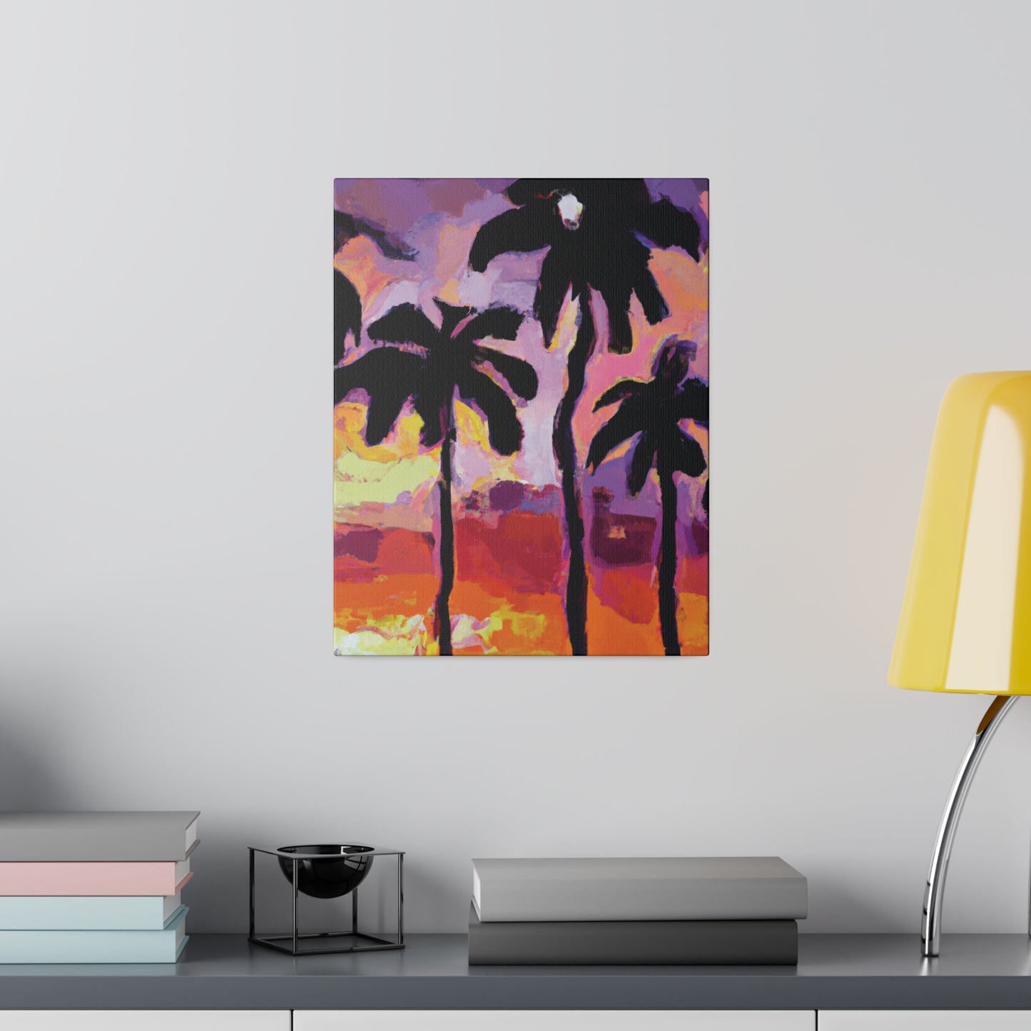 7449F - Miami Beach Sunset Painting Print | Miami | Beach | Sunset | Poster | Home Decor | Wall Art | Canvas