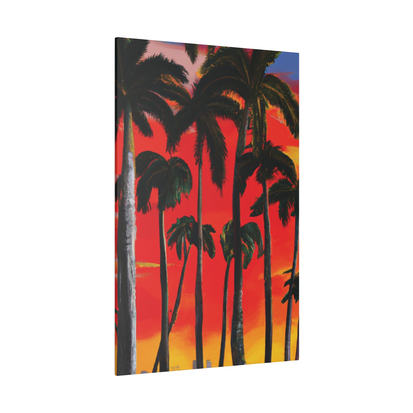 4286K - Miami Beach Sunset Painting Print | Miami | Beach | Sunset | Poster | Home Decor | Wall Art | Canvas