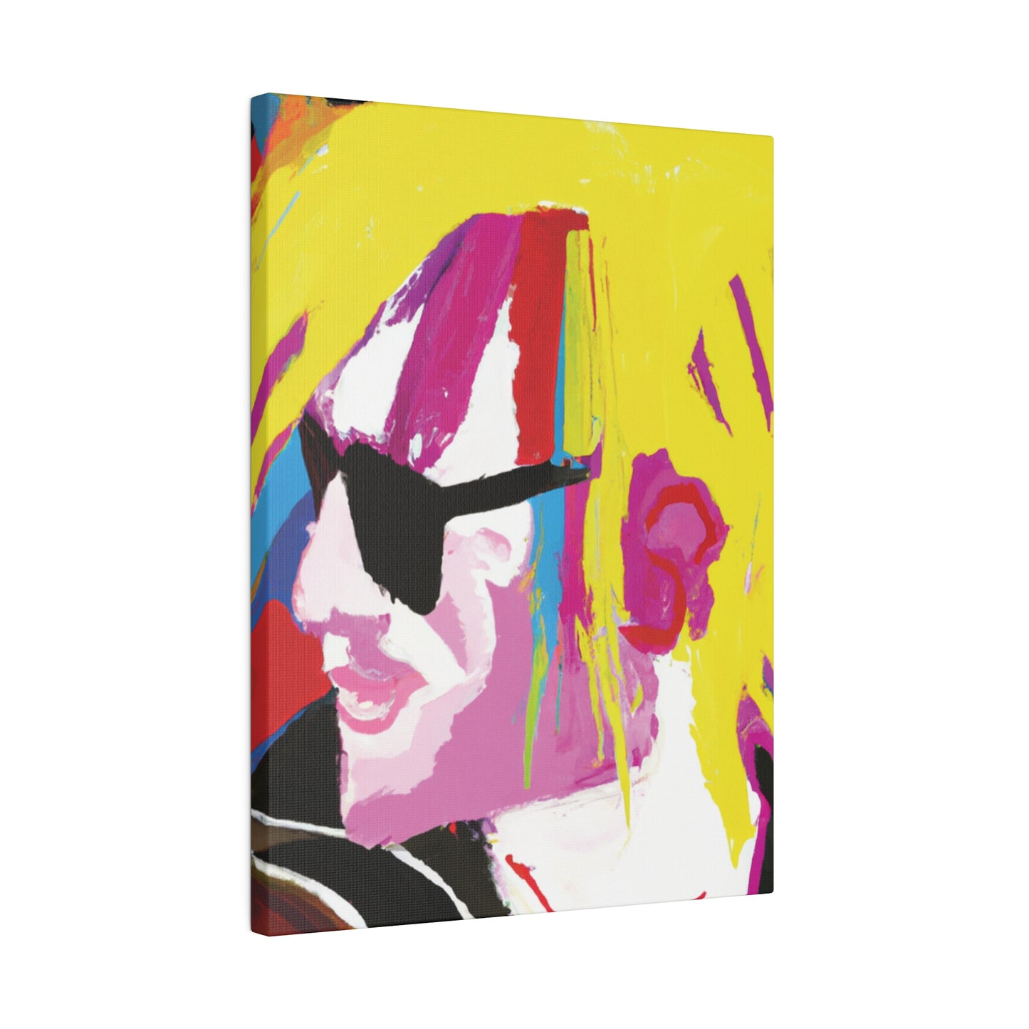 2694Y - Rockstar Painting Print | Face | Abstract | Poster | Home Decor | Wall Art | Music Art | Canvas