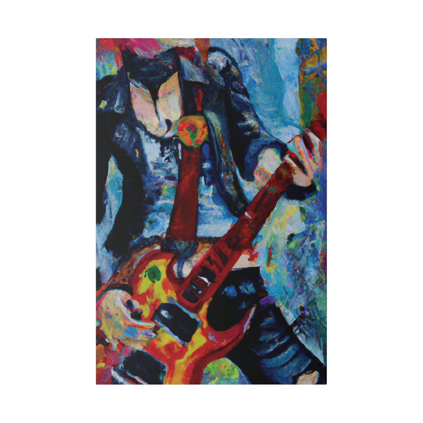 7105A - Rockstar Oil Painting Style Print | Poster | Home Decor | Wall Art | Music Art | Canvas