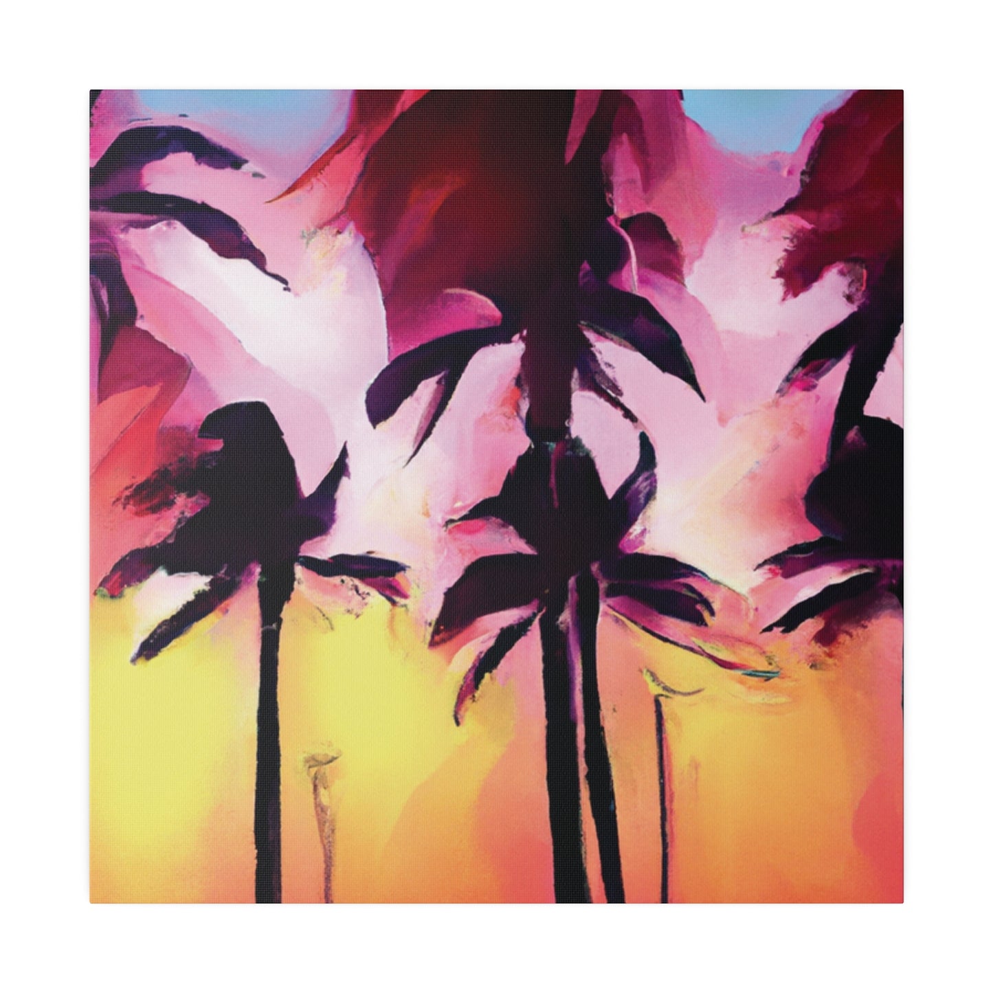 4536X - Miami Beach Sunset Painting Print | Miami | Beach | Sunset | Poster | Home Decor | Wall Art | Canvas