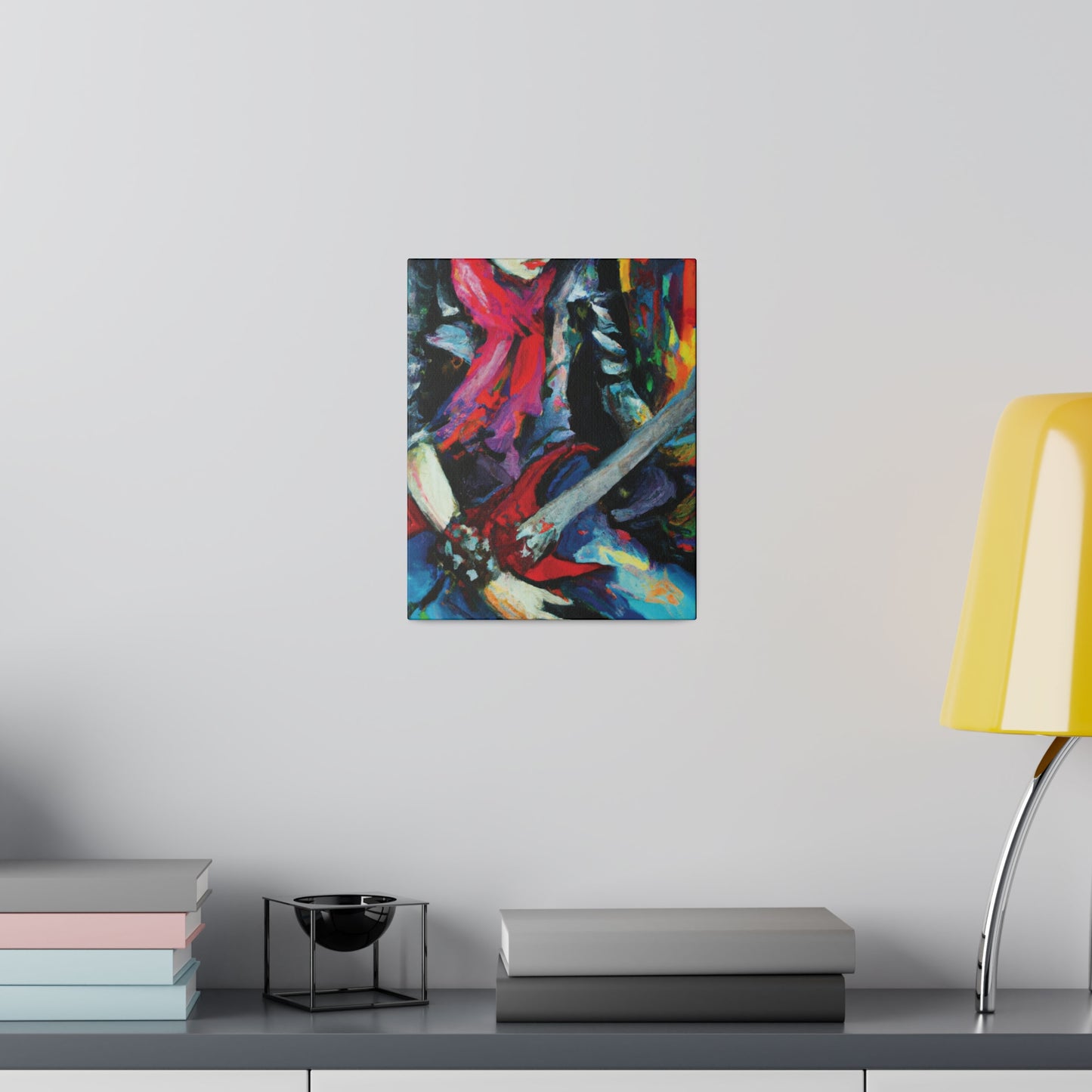 834A - Rockstar Oil Painting Style Print | Poster | Home Decor | Wall Art | Music Art | Canvas