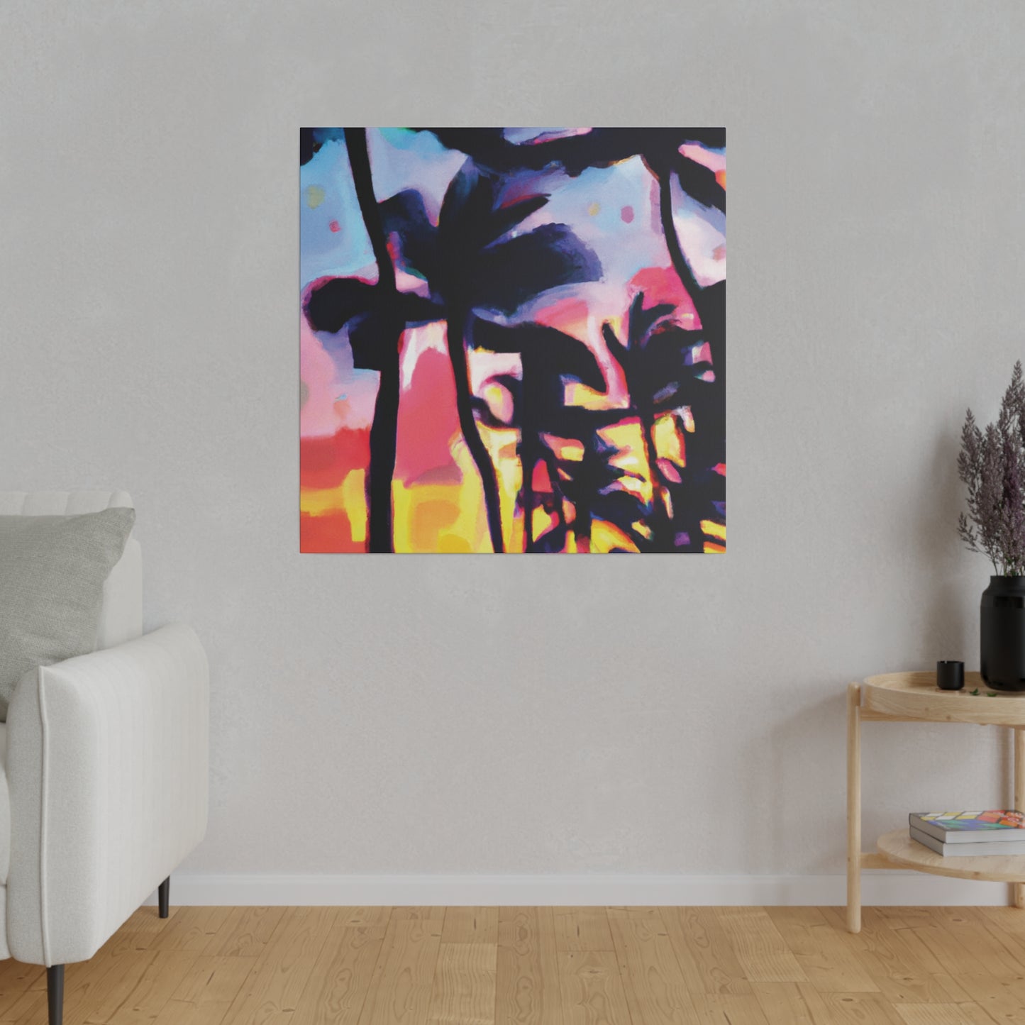 2637V - Miami Beach Sunset Painting Print | Miami | Beach | Sunset | Poster | Home Decor | Wall Art | Canvas