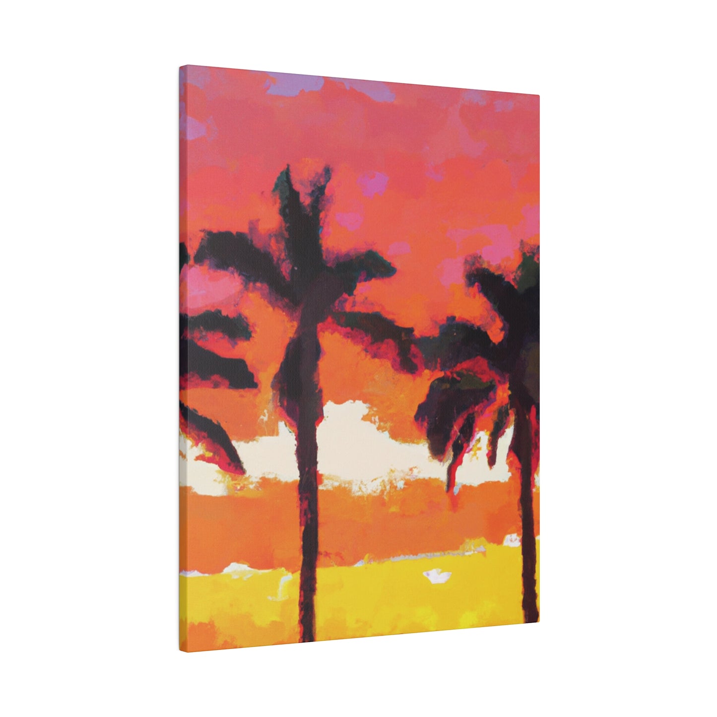 9356P - Miami Beach Sunset Painting Print | Miami | Beach | Sunset | Poster | Home Decor | Wall Art | Canvas