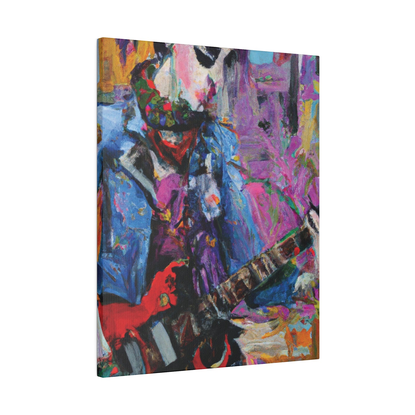 9210O - Rockstar Oil Painting Style Print | Poster | Home Decor | Wall Art | Music Art | Canvas