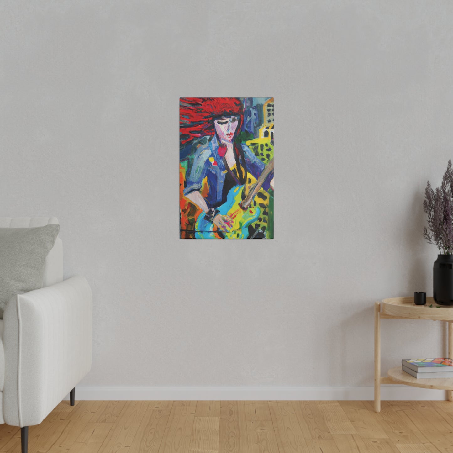 5084Q - Rockstar Oil Painting Style Print | Poster | Home Decor | Wall Art | Music Art | Canvas