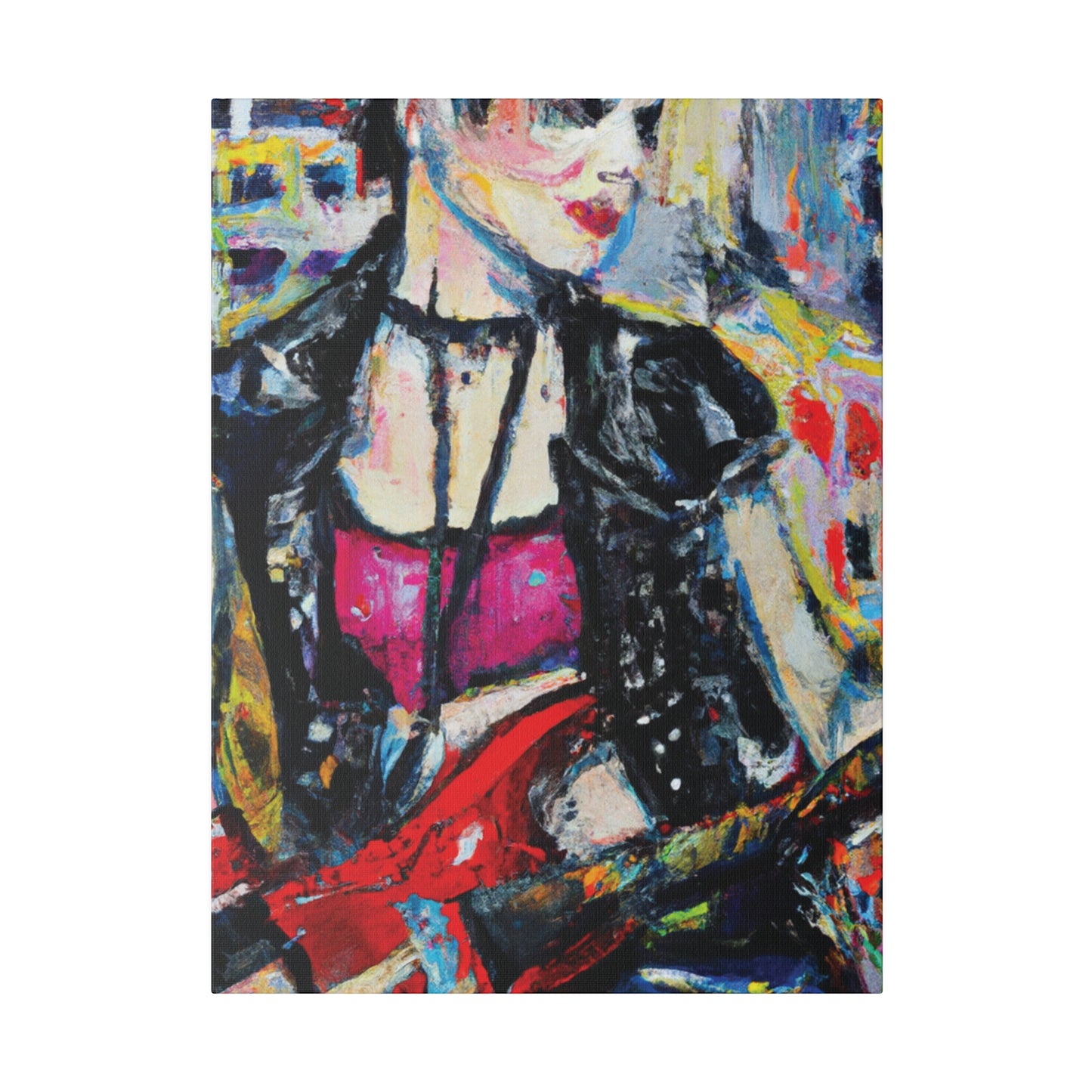 6167B - Rockstar Oil Painting Style Print | Poster | Home Decor | Wall Art | Music Art | Canvas