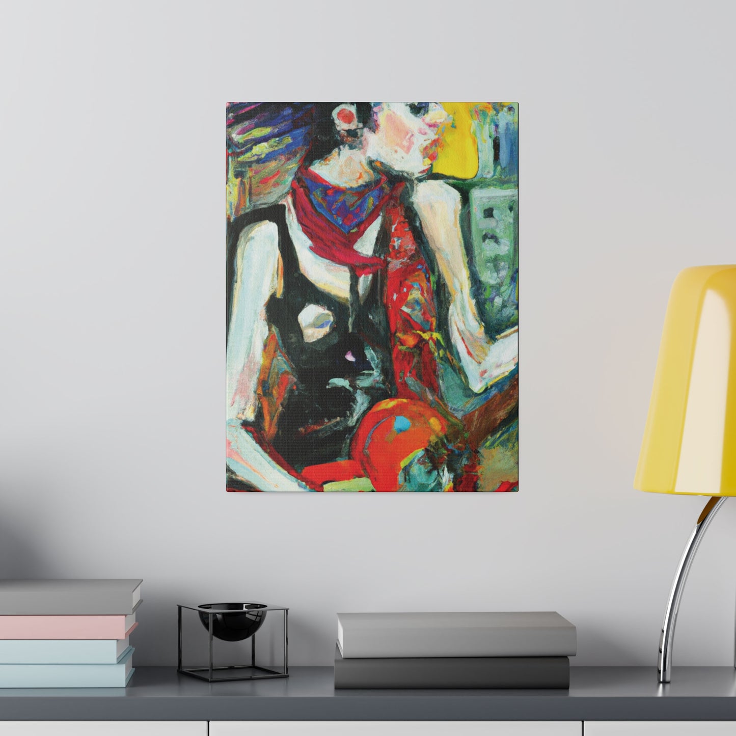8733Q - Rockstar Oil Painting Style Print | Poster | Home Decor | Wall Art | Music Art | Canvas