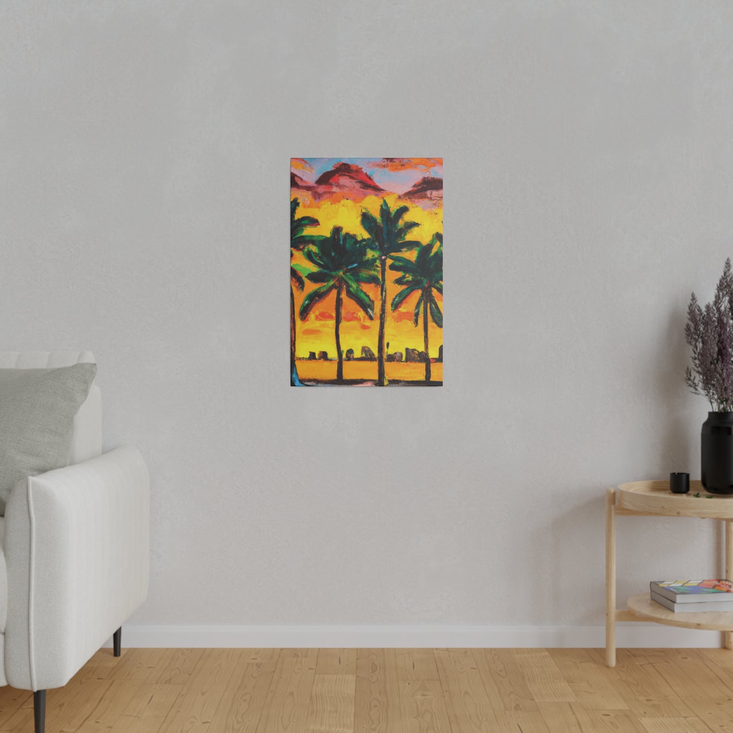 3622W - Miami Beach Sunset Painting Print | Miami | Beach | Sunset | Poster | Home Decor | Wall Art | Canvas