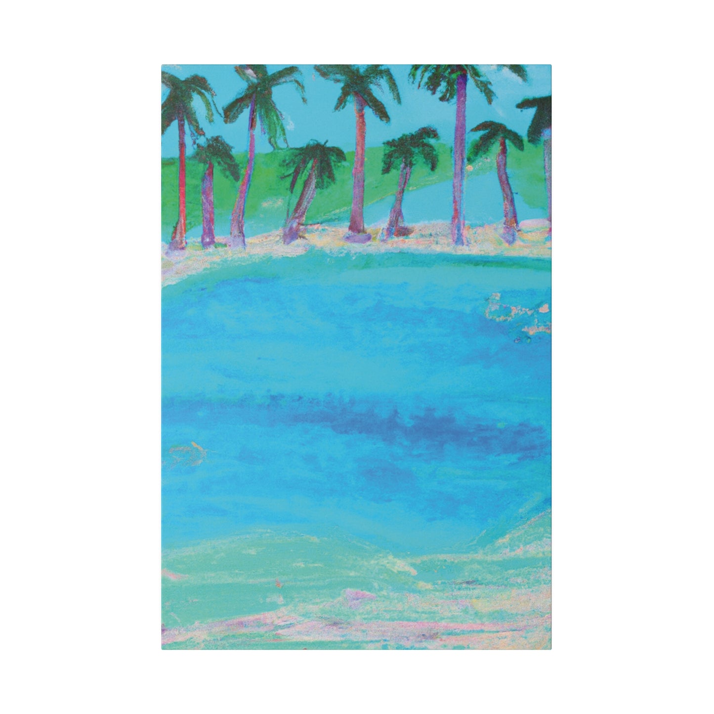 7907S - Bahamas Ocean Painting Print | Bahamas | Ocean | Beach | Poster | Home Decor | Wall Art | Canvas