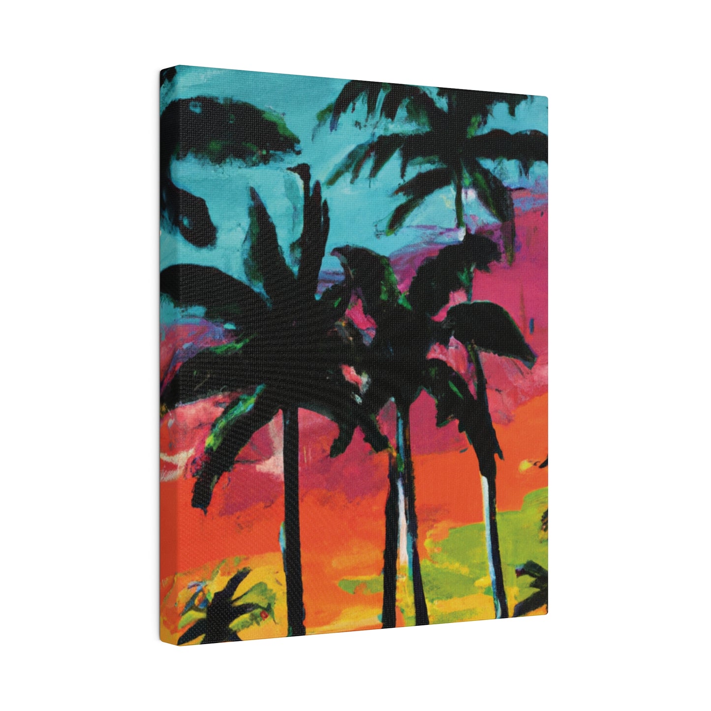 9761F - Miami Beach Sunset Painting Print | Miami | Beach | Sunset | Poster | Home Decor | Wall Art | Canvas