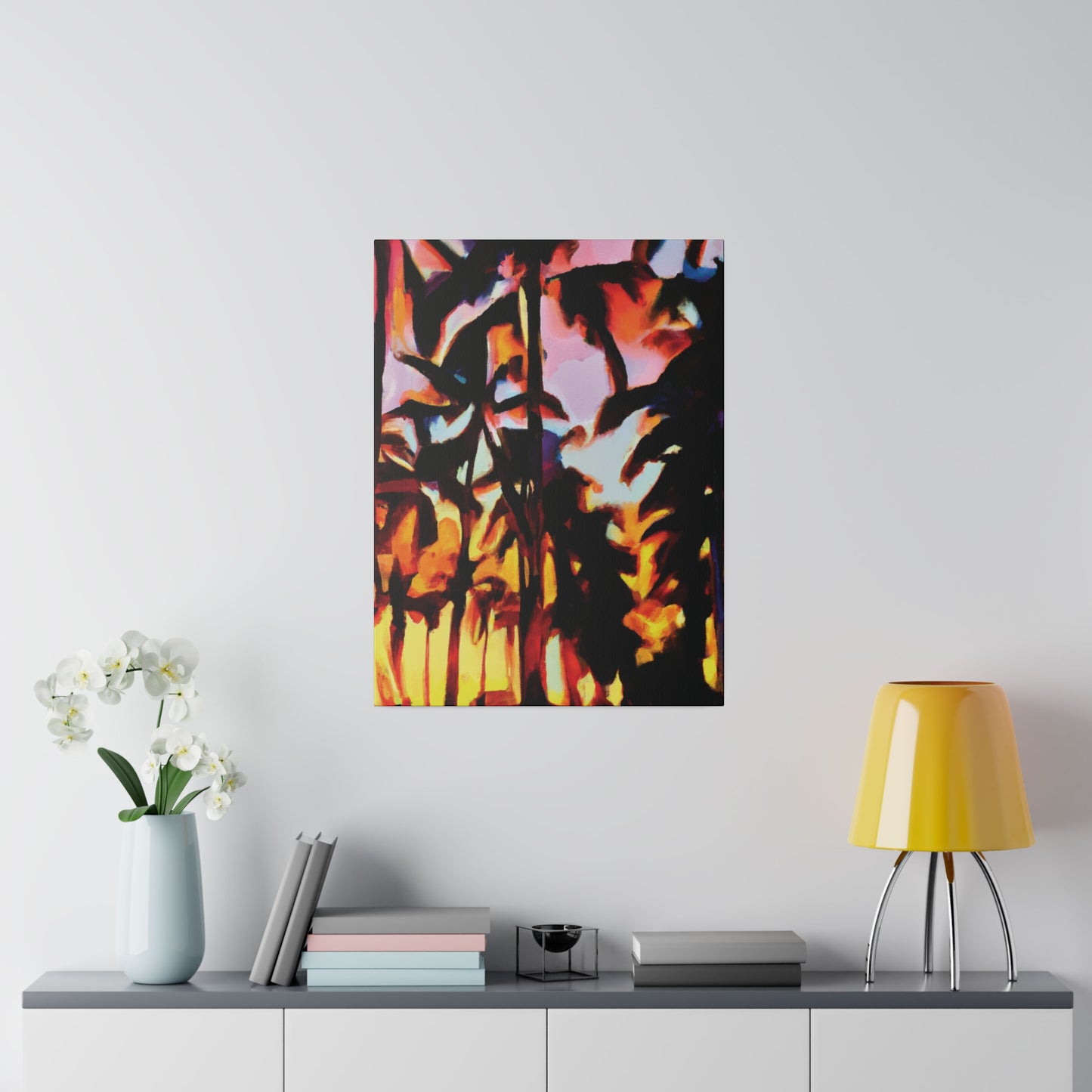 9123T - Miami Beach Sunset Painting Print | Miami | Beach | Sunset | Poster | Home Decor | Wall Art | Canvas