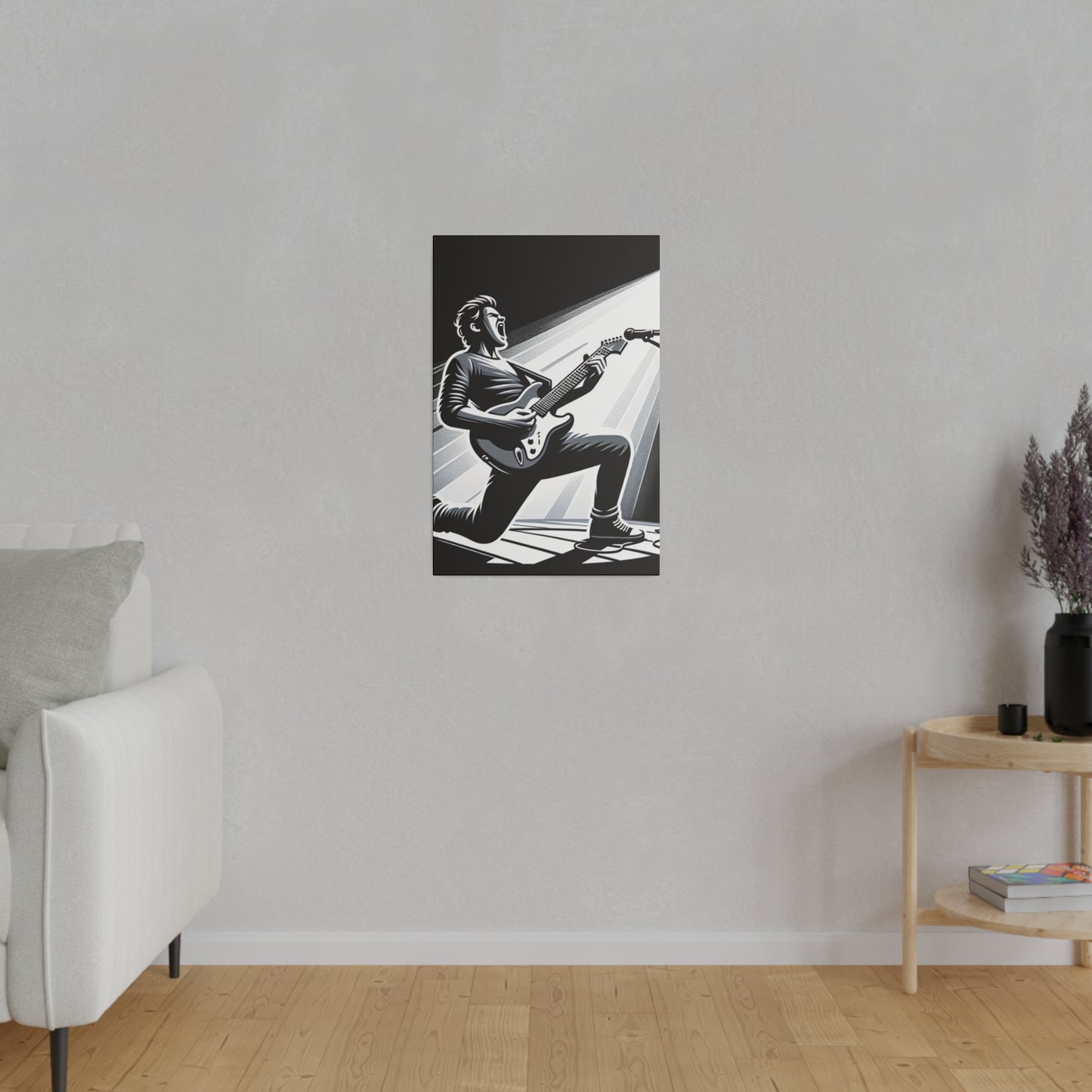 3721G - music art work, rockstar gifts, musician gift ideas, guitar art work, guitar artwork, guitar wall art canvas, playing guitar, decor