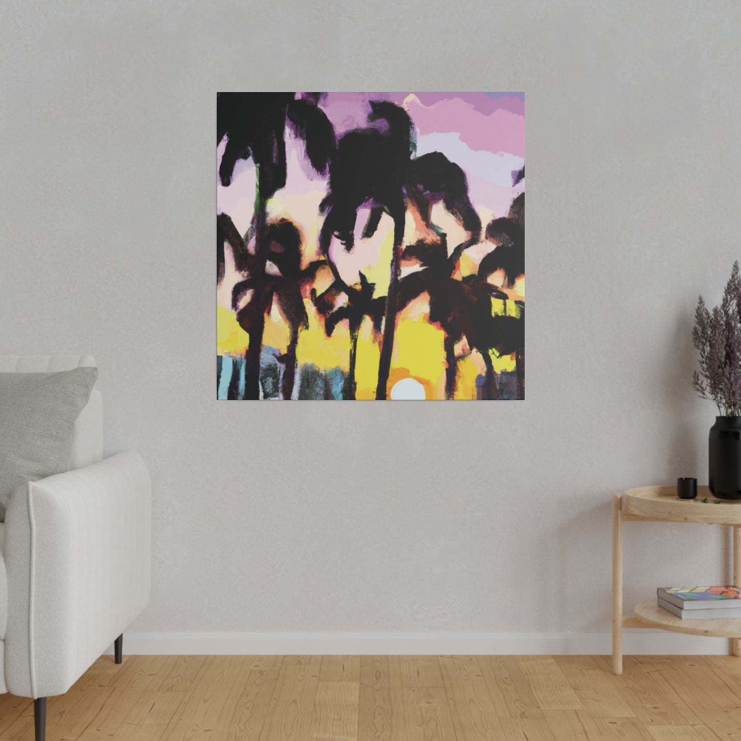 5231Y - Miami Beach Sunset Painting Print | Miami | Beach | Sunset | Poster | Home Decor | Wall Art | Canvas