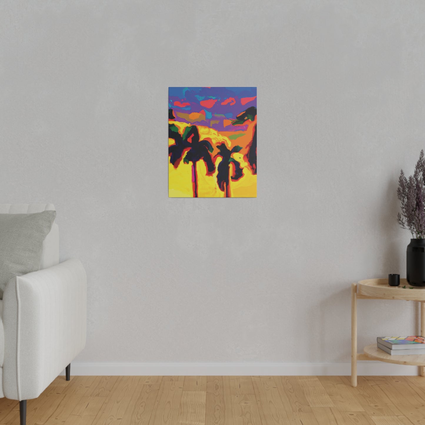 7121s - Miami Beach Sunset Painting Print | Miami | Beach | Sunset | Poster | Home Decor | Wall Art | Canvas