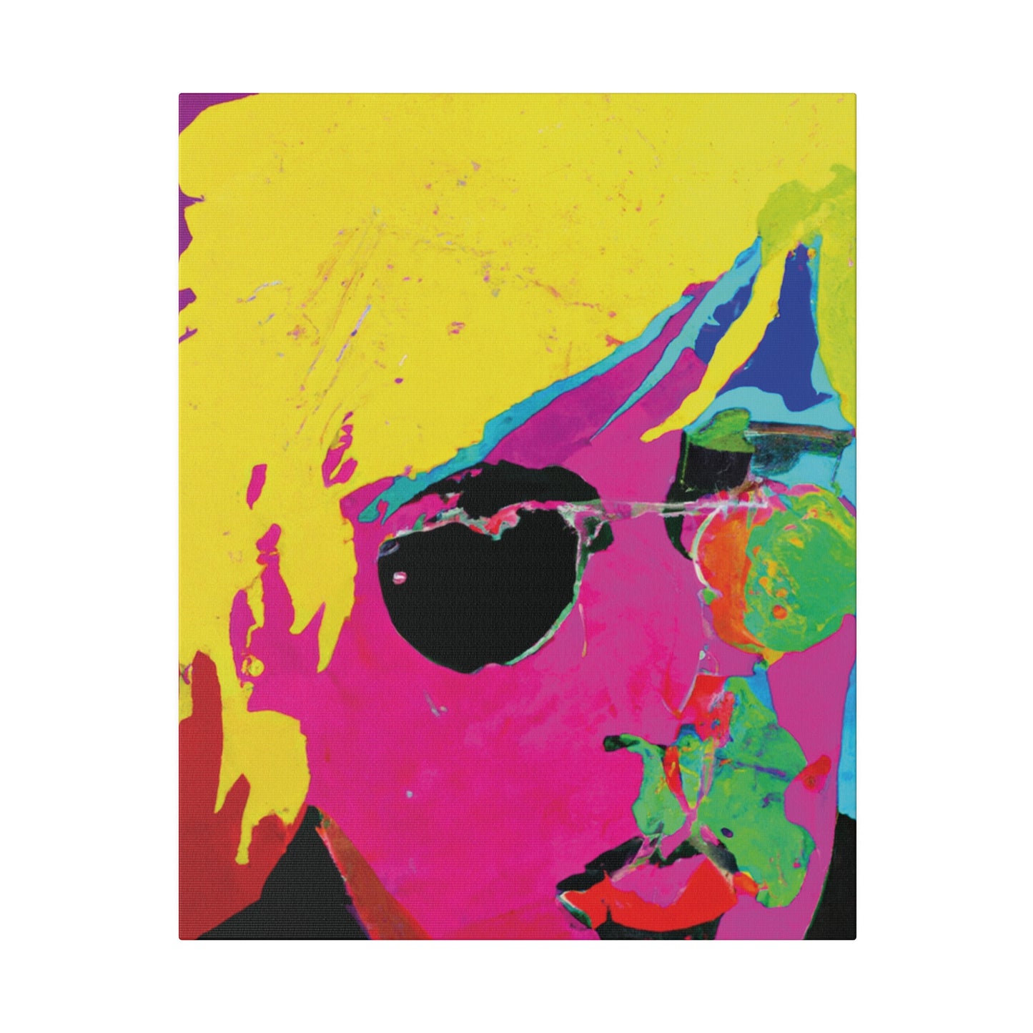 7141U - Rockstar Painting Print | Face | Abstract | Poster | Home Decor | Wall Art | Music Art | Canvas