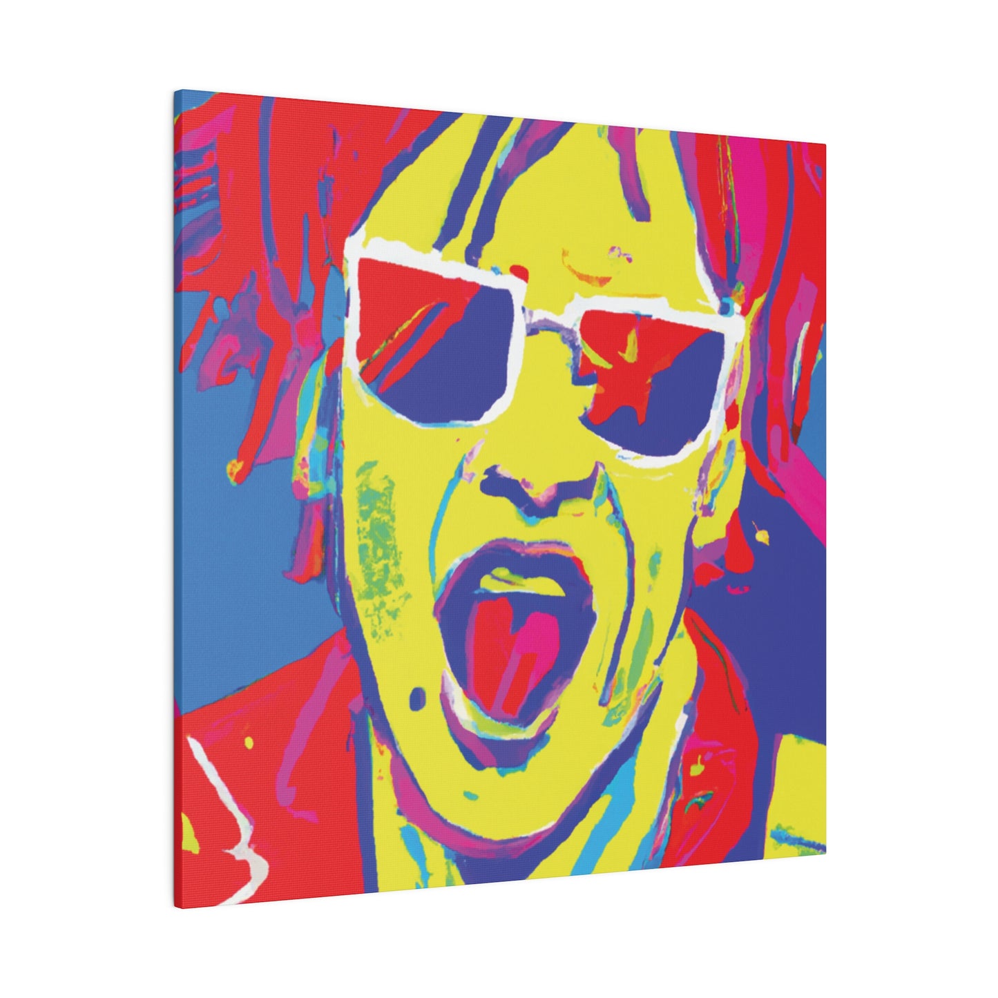 6706E - Rockstar Painting Print | Face | Abstract | Poster | Home Decor | Wall Art | Music Art | Canvas