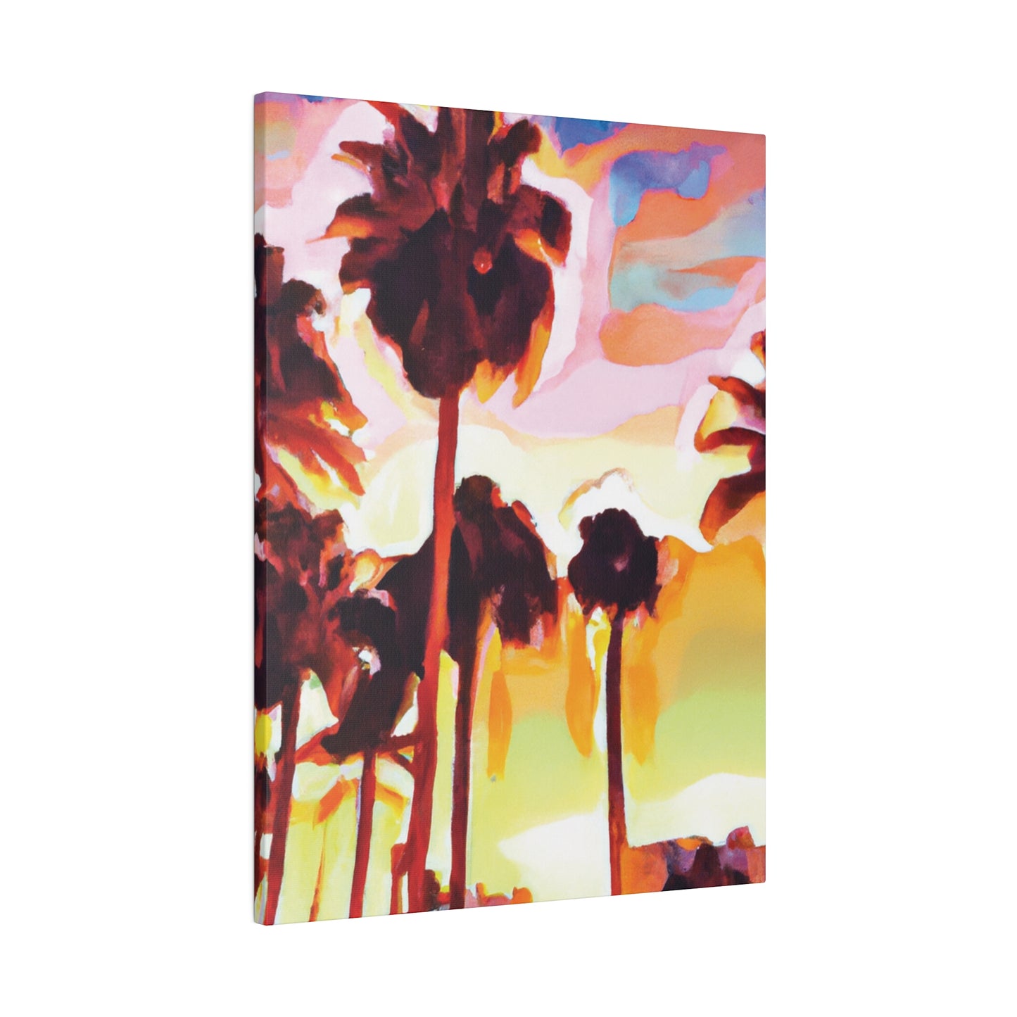 7678L - Miami Beach Sunset Painting Print | Miami | Beach | Sunset | Poster | Home Decor | Wall Art | Canvas