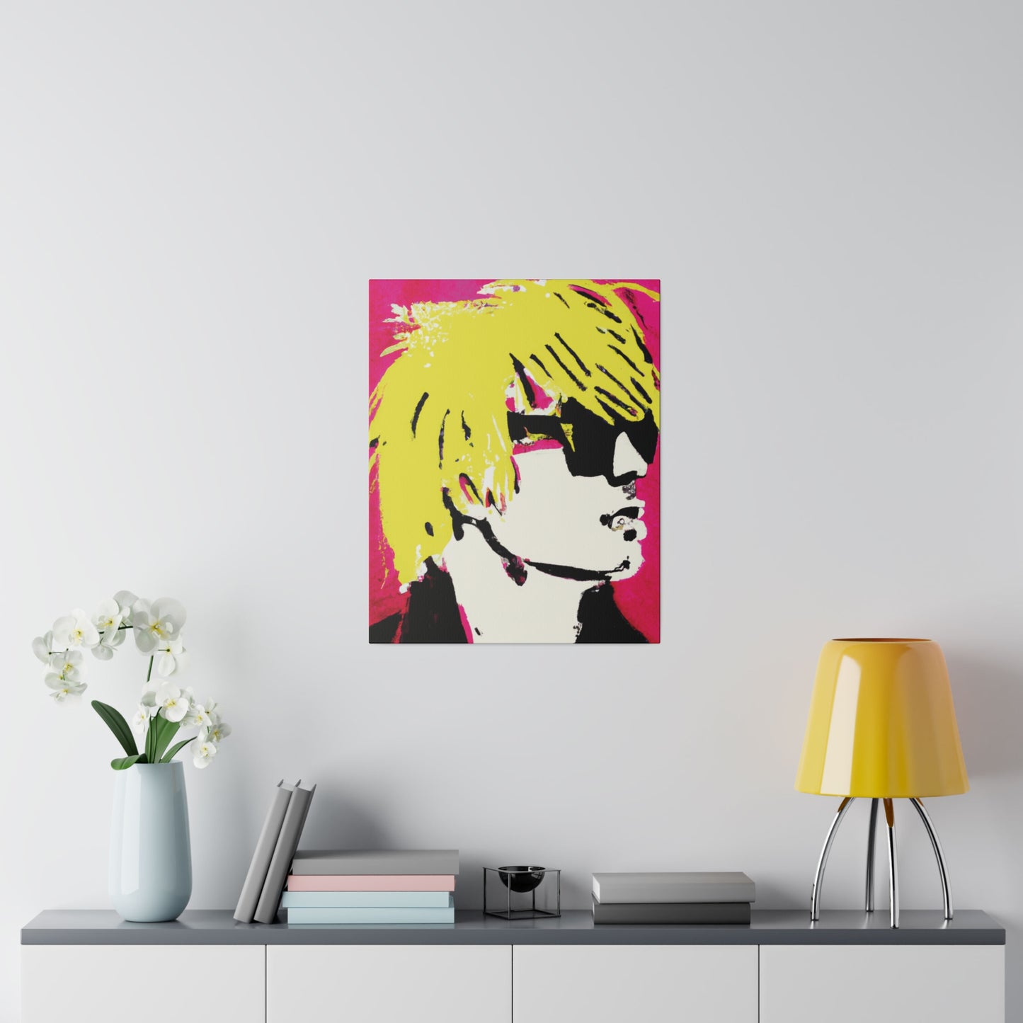 6662A - Rockstar Painting Print | Face | Abstract | Poster | Home Decor | Wall Art | Music Art | Canvas