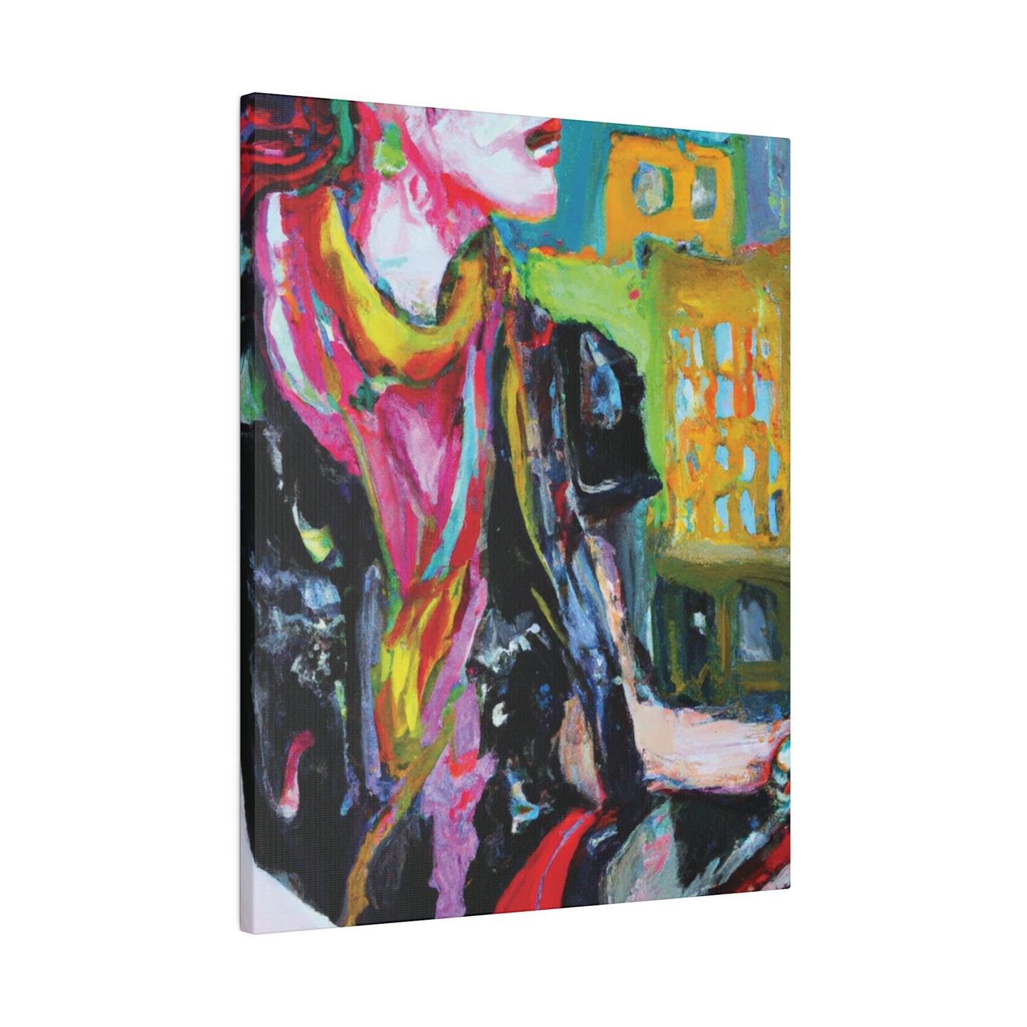 9896T - Rockstar Oil Painting Style Print | Poster | Home Decor | Wall Art | Music Art | Canvas