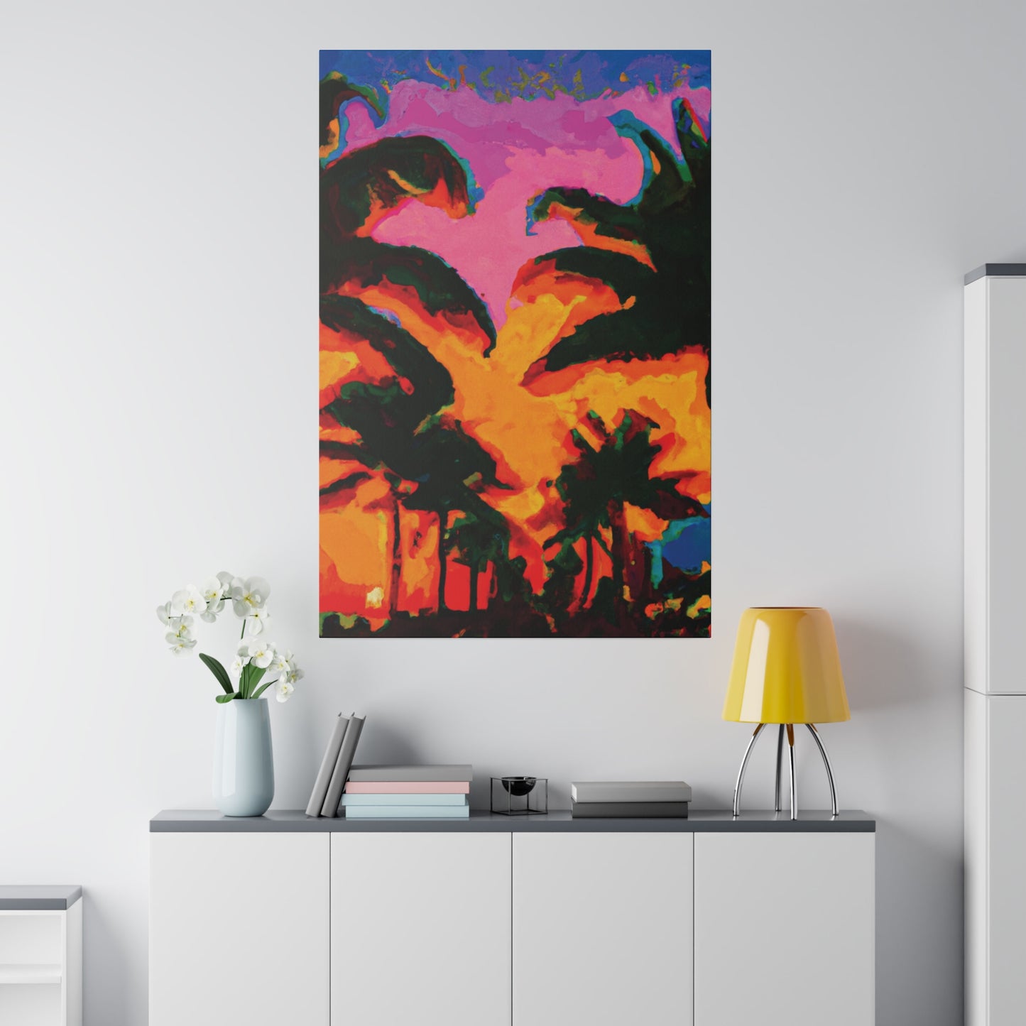 223L - Miami Beach Sunset Painting Print | Miami | Beach | Sunset | Poster | Home Decor | Wall Art | Canvas