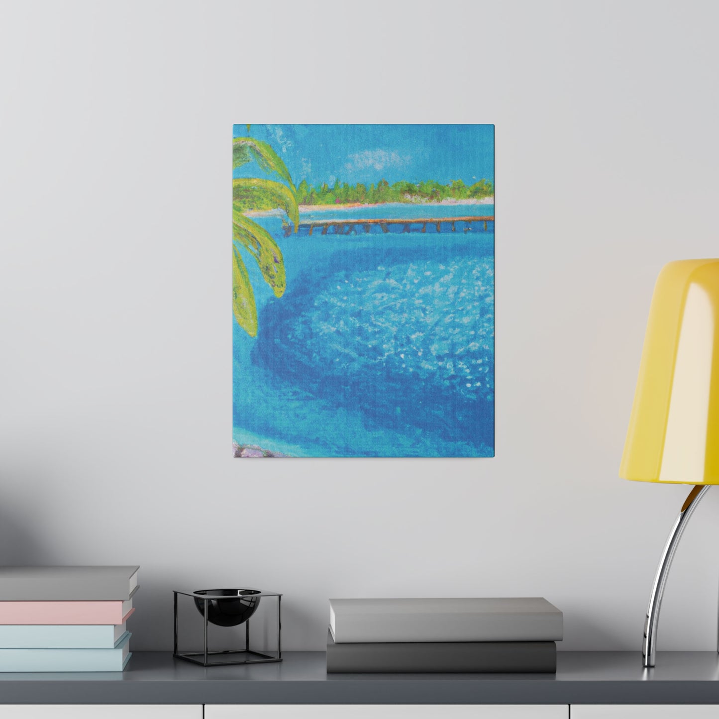 9462U - Bahamas Ocean Painting Print | Bahamas | Ocean | Beach | Poster | Home Decor | Wall Art | Canvas