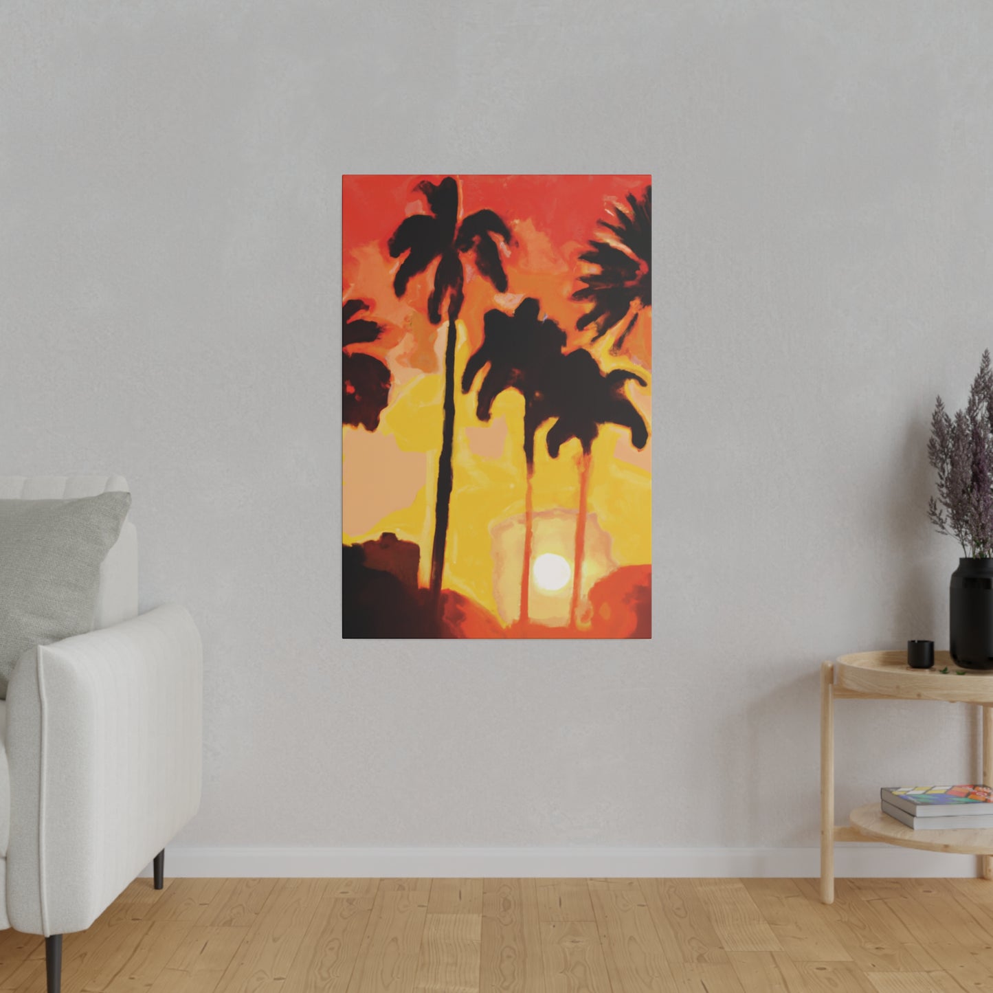 3259B - Miami Beach Sunset Painting Print | Miami | Beach | Sunset | Poster | Home Decor | Wall Art | Canvas