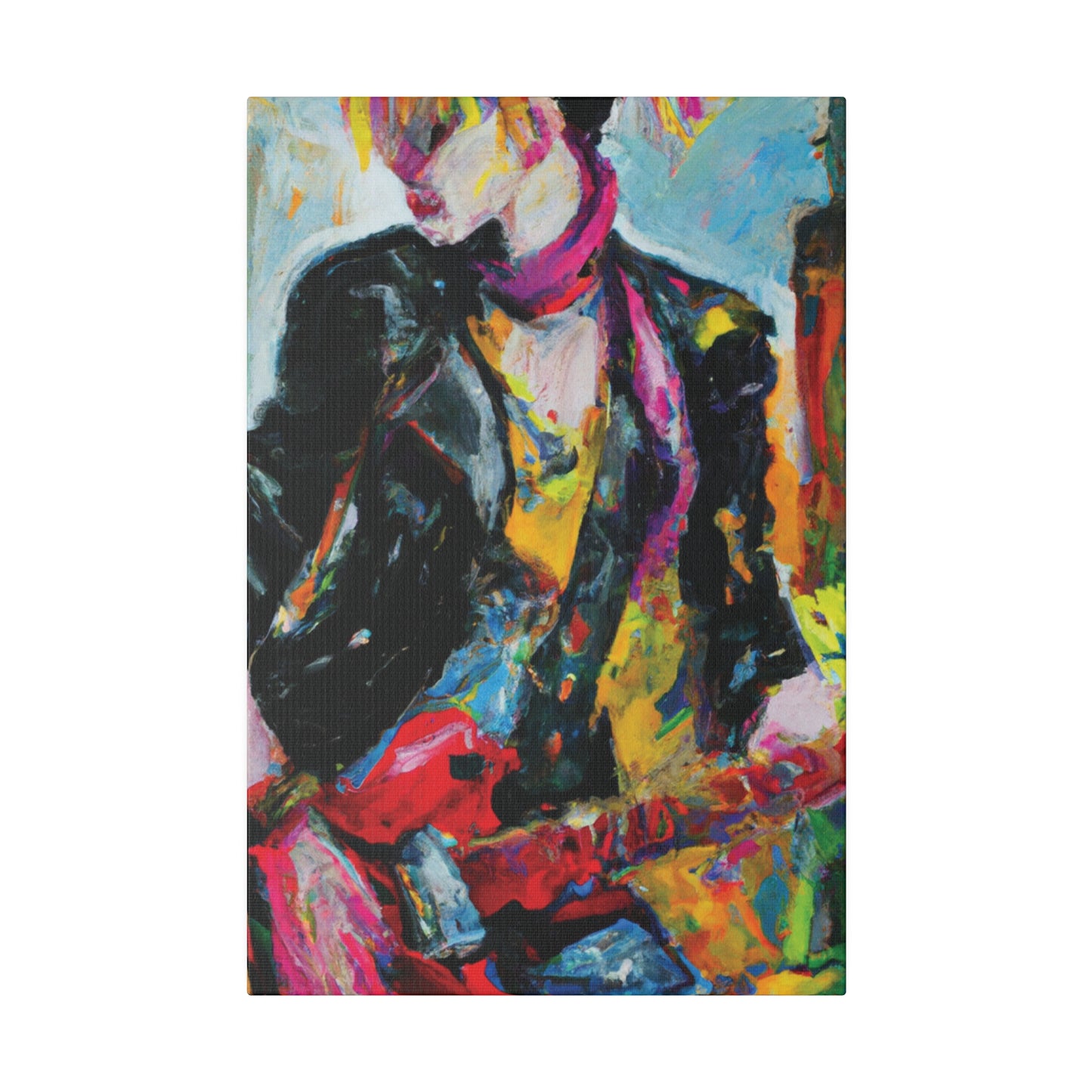 8178F - Rockstar Oil Painting Style Print | Poster | Home Decor | Wall Art | Music Art | Canvas