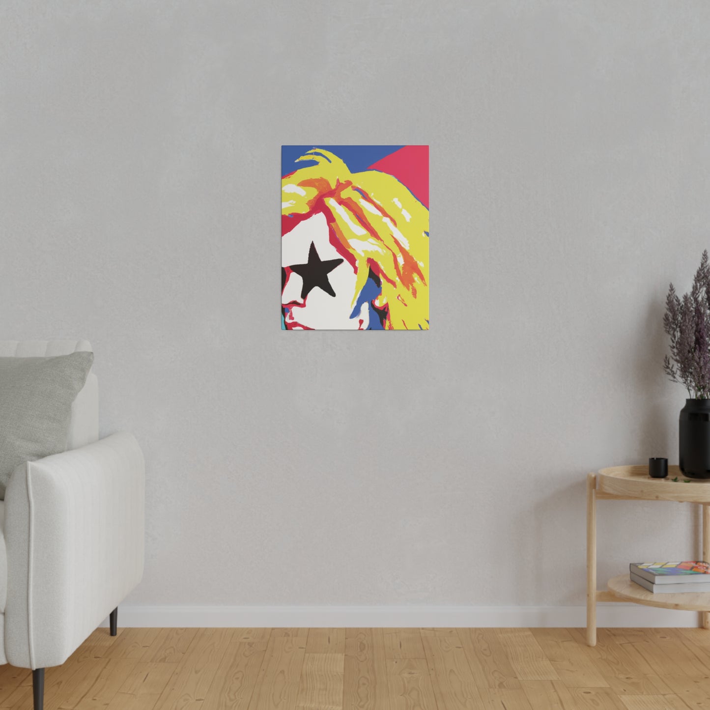 5402P - Rockstar Painting Print | Face | Abstract | Poster | Home Decor | Wall Art | Music Art | Canvas