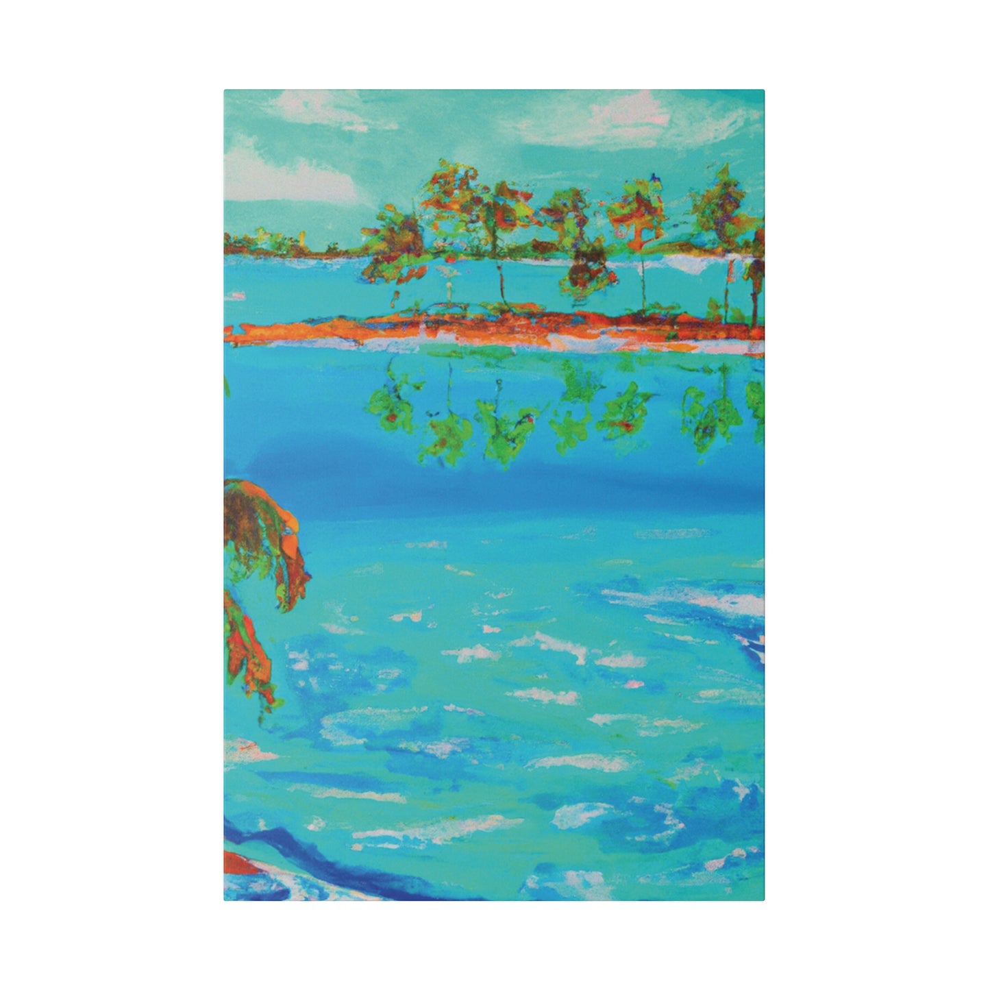 5171E - Bahamas Ocean Painting Print | Bahamas | Ocean | Beach | Poster | Home Decor | Wall Art | Canvas