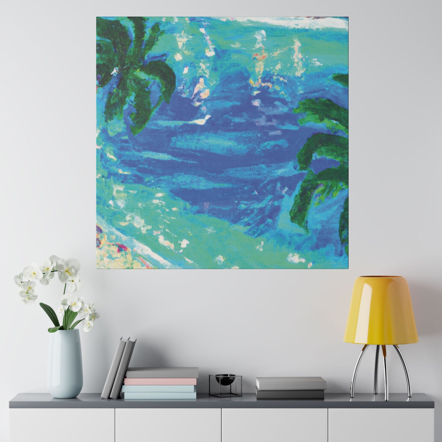 5495D - Bahamas Ocean Painting Print | Bahamas | Ocean | Beach | Poster | Home Decor | Wall Art | Canvas