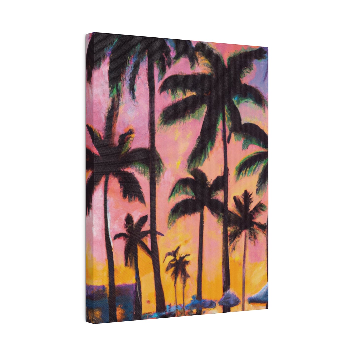 7524X - Miami Beach Sunset Painting Print | Miami | Beach | Sunset | Poster | Home Decor | Wall Art | Canvas