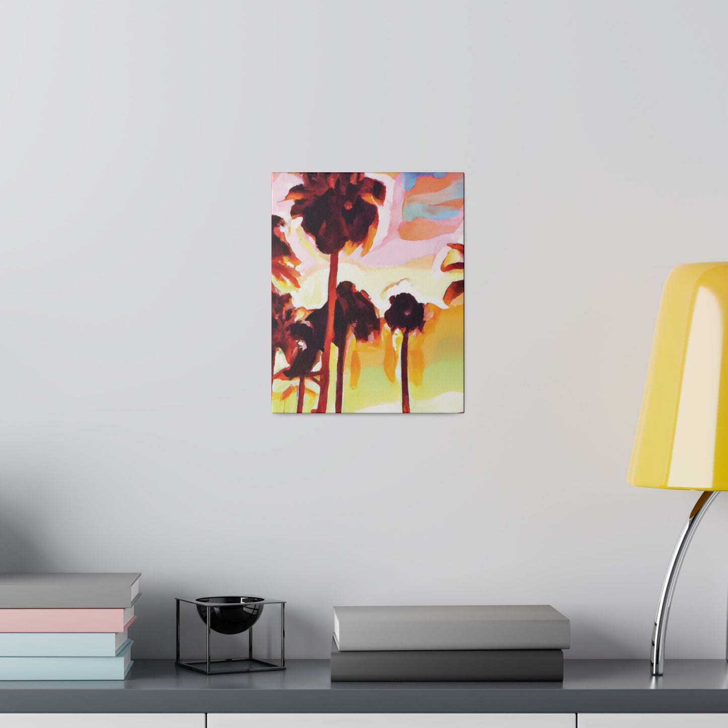 7678L - Miami Beach Sunset Painting Print | Miami | Beach | Sunset | Poster | Home Decor | Wall Art | Canvas