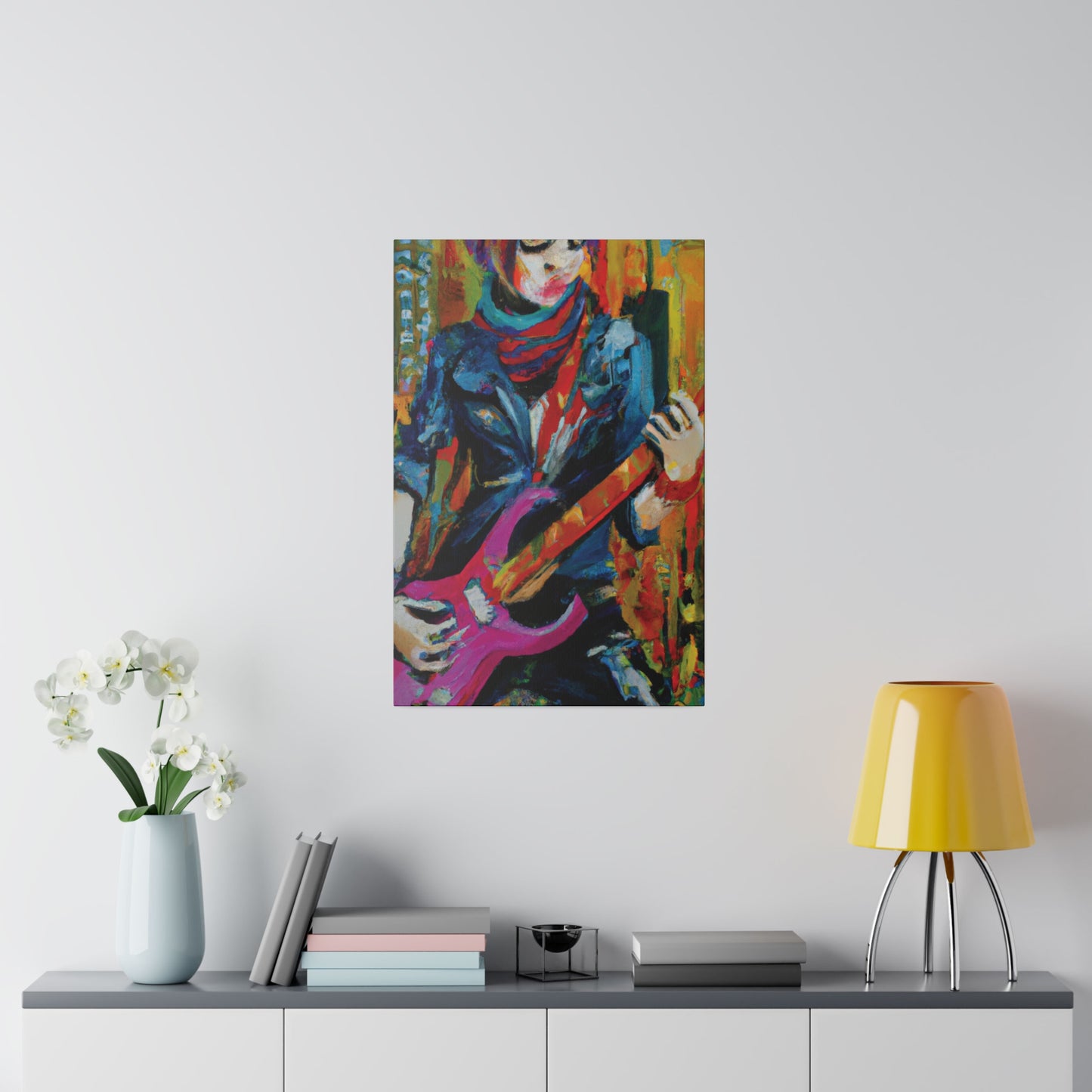 6226G - Rockstar Oil Painting Style Print | Poster | Home Decor | Wall Art | Music Art | Canvas