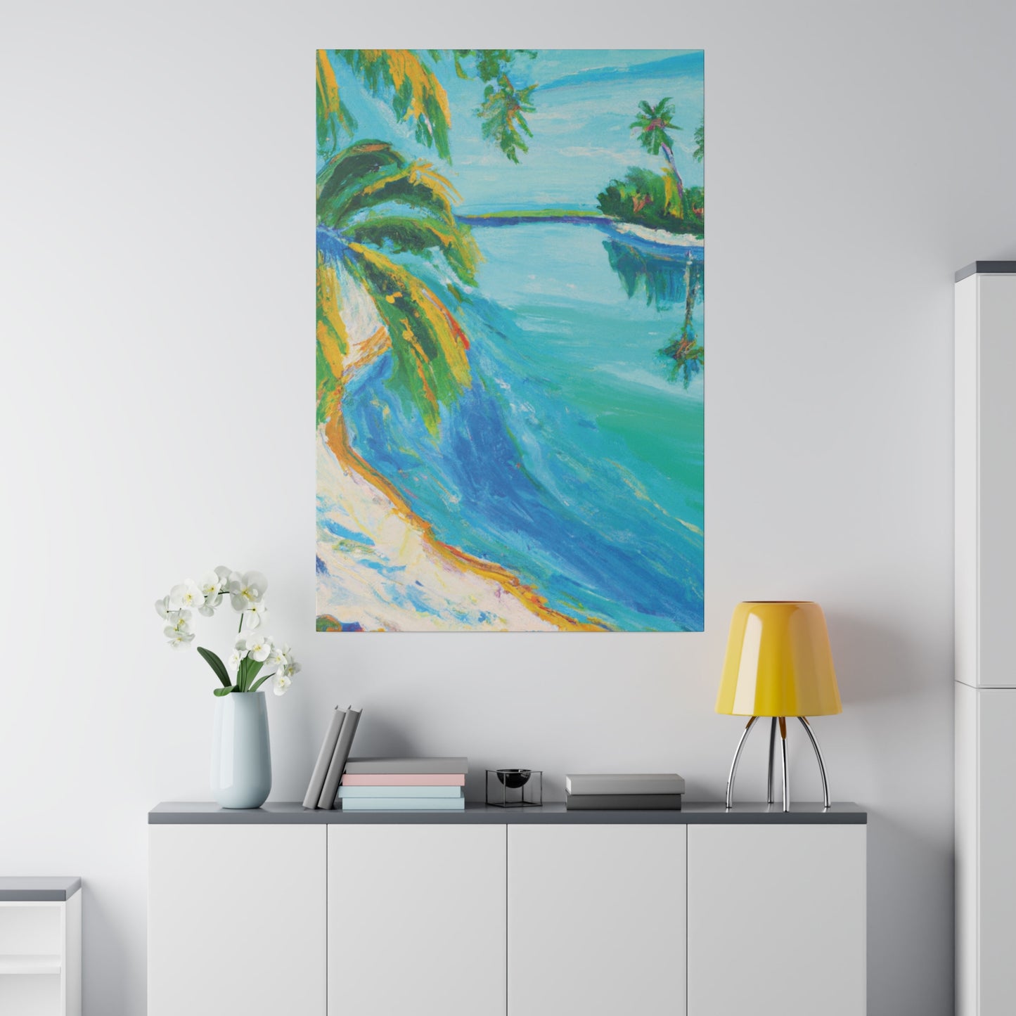 5339K - Bahamas Ocean Painting Print | Bahamas | Ocean | Beach | Poster | Home Decor | Wall Art | Canvas