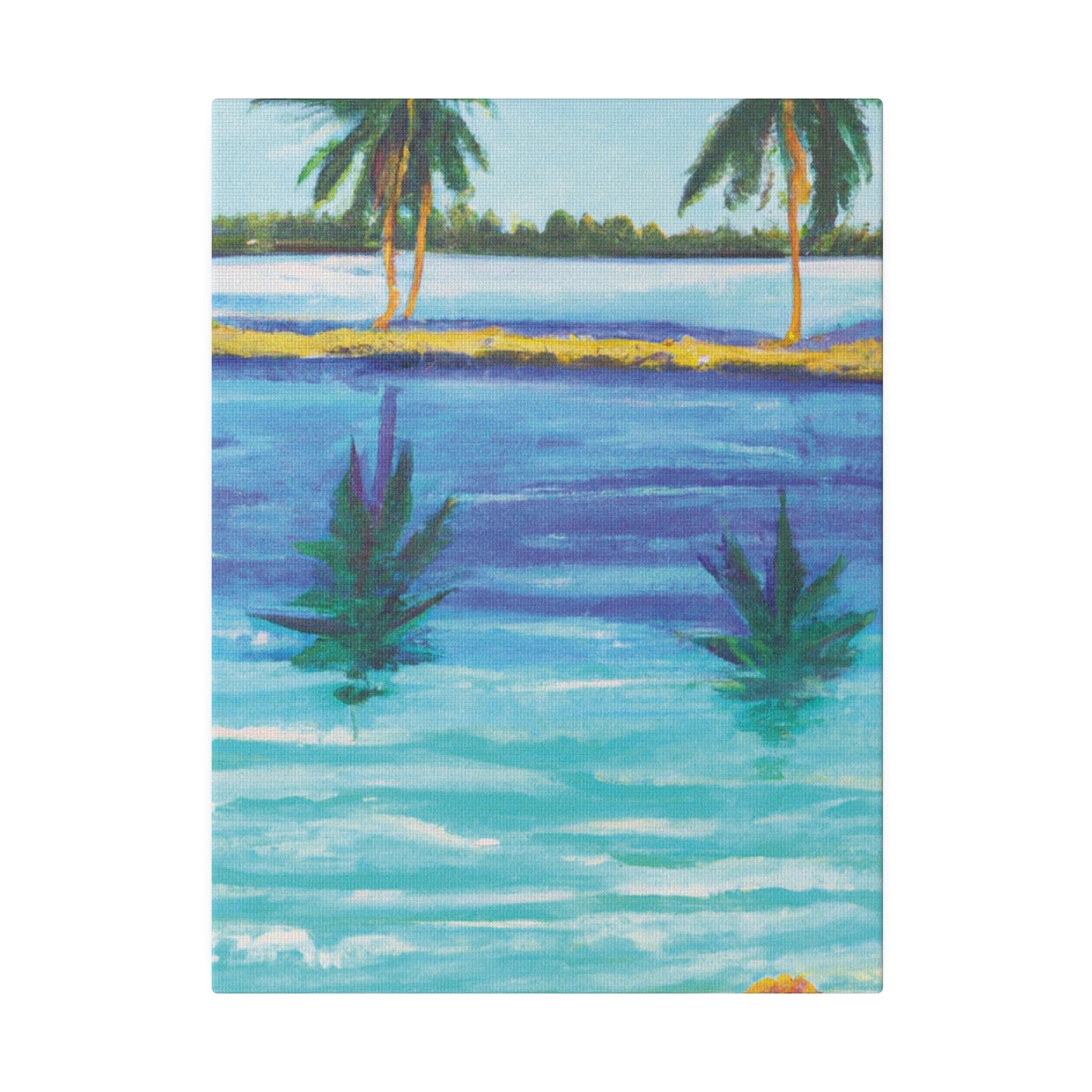 9768P - Bahamas Ocean Painting Print | Bahamas | Ocean | Beach | Poster | Home Decor | Wall Art | Canvas