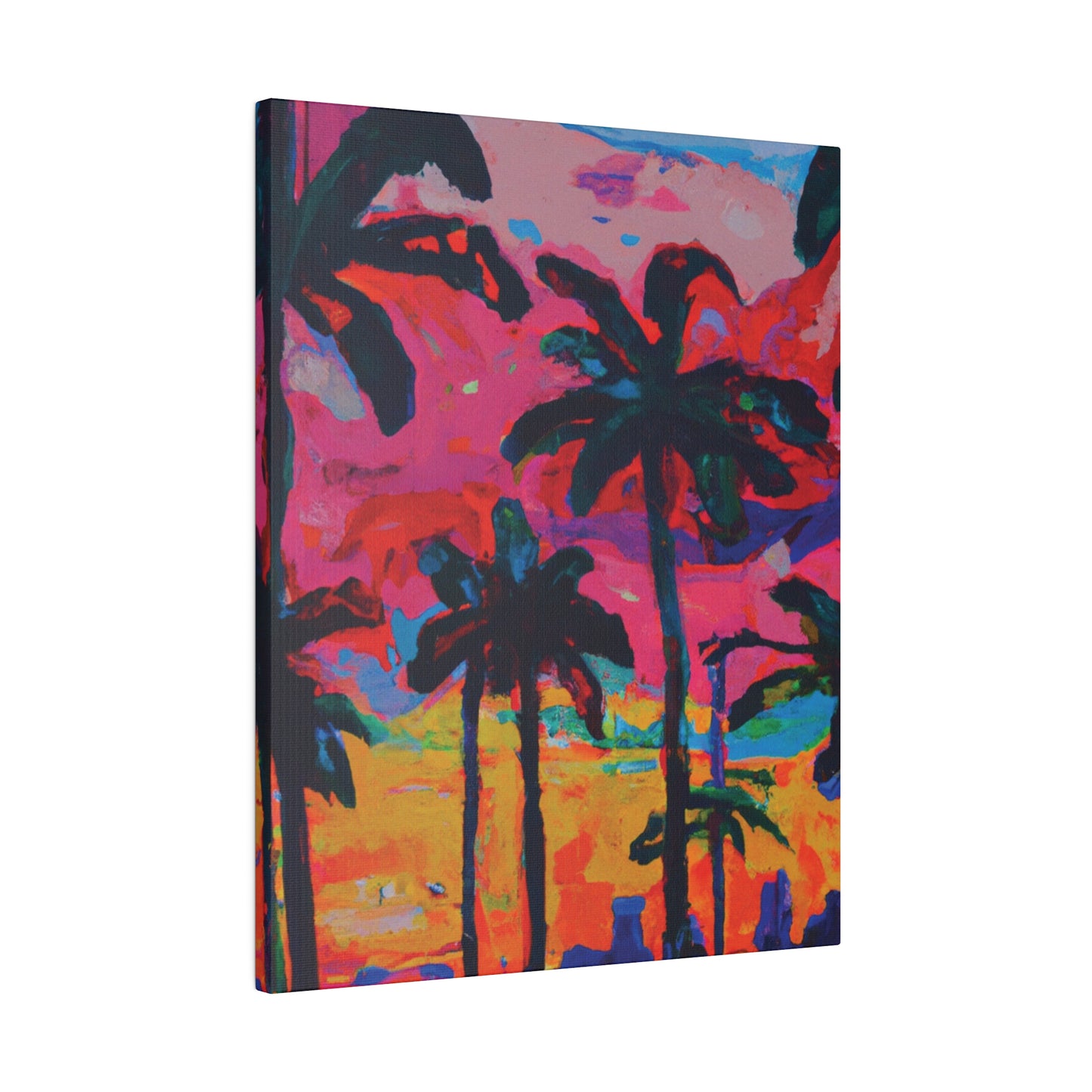 2821A - Miami Beach Sunset Painting Print | Miami | Beach | Sunset | Poster | Home Decor | Wall Art | Canvas