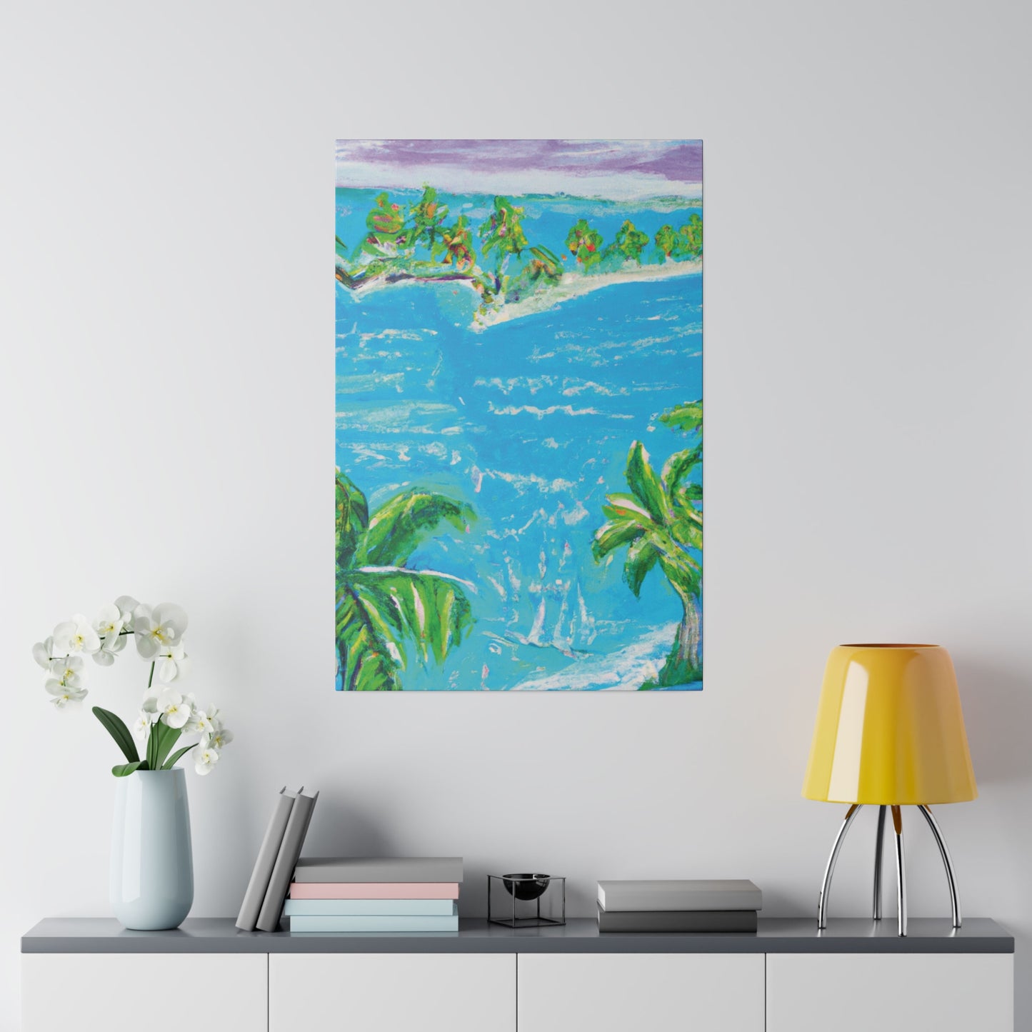 9413O - Bahamas Ocean Painting Print | Bahamas | Ocean | Beach | Poster | Home Decor | Wall Art | Canvas