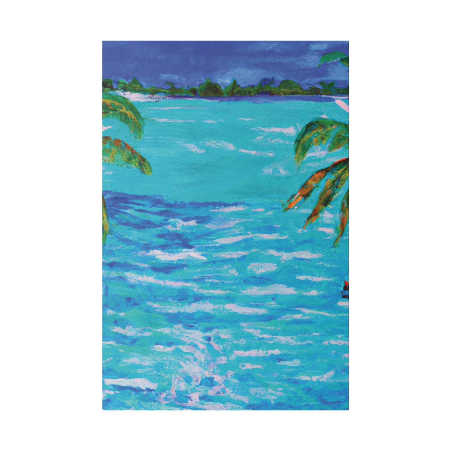 5802L - Bahamas Ocean Painting Print | Bahamas | Ocean | Beach | Poster | Home Decor | Wall Art | Canvas