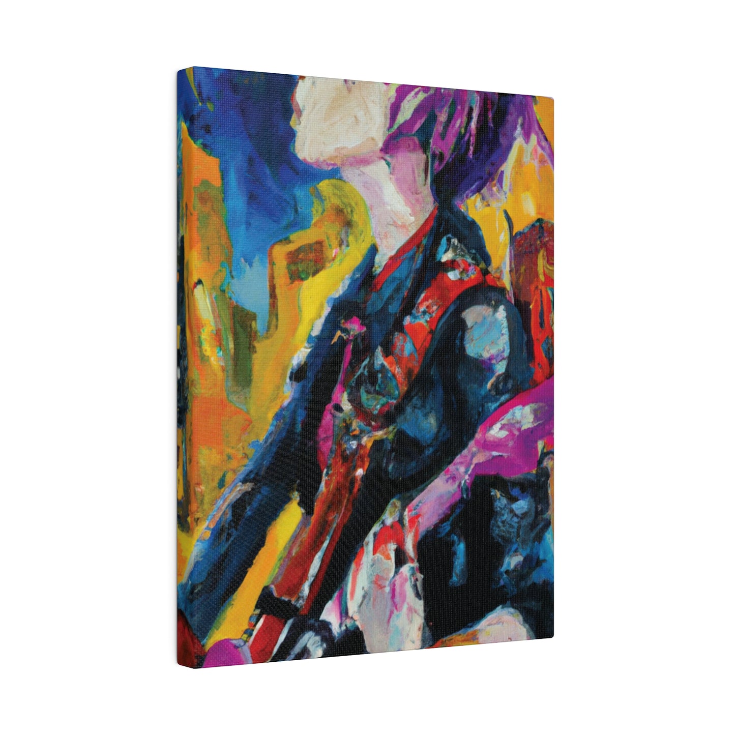 8245D - Rockstar Oil Painting Style Print | Poster | Home Decor | Wall Art | Music Art | Canvas